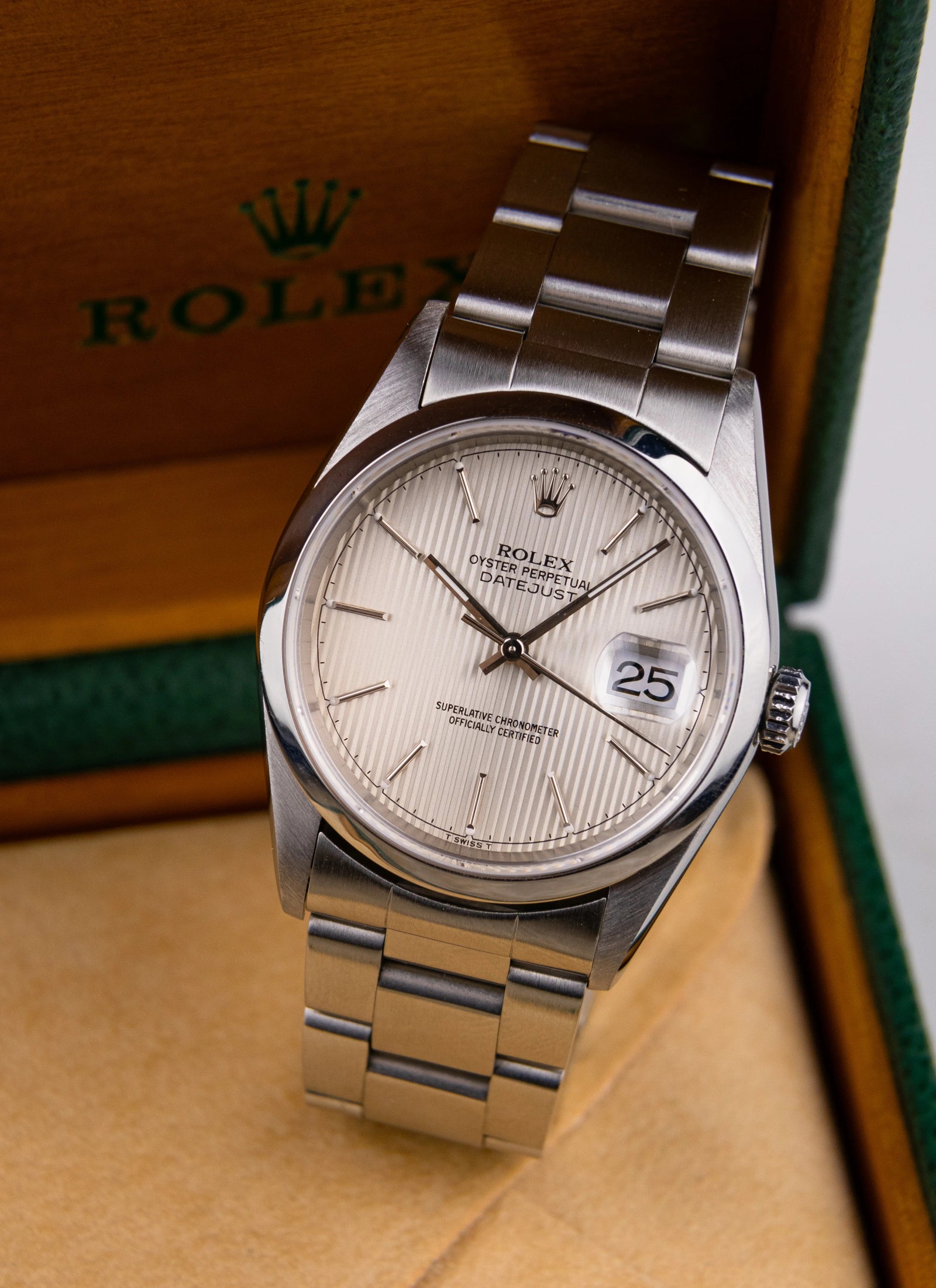 1997 Rolex Datejust 16200 Tapestry Dial