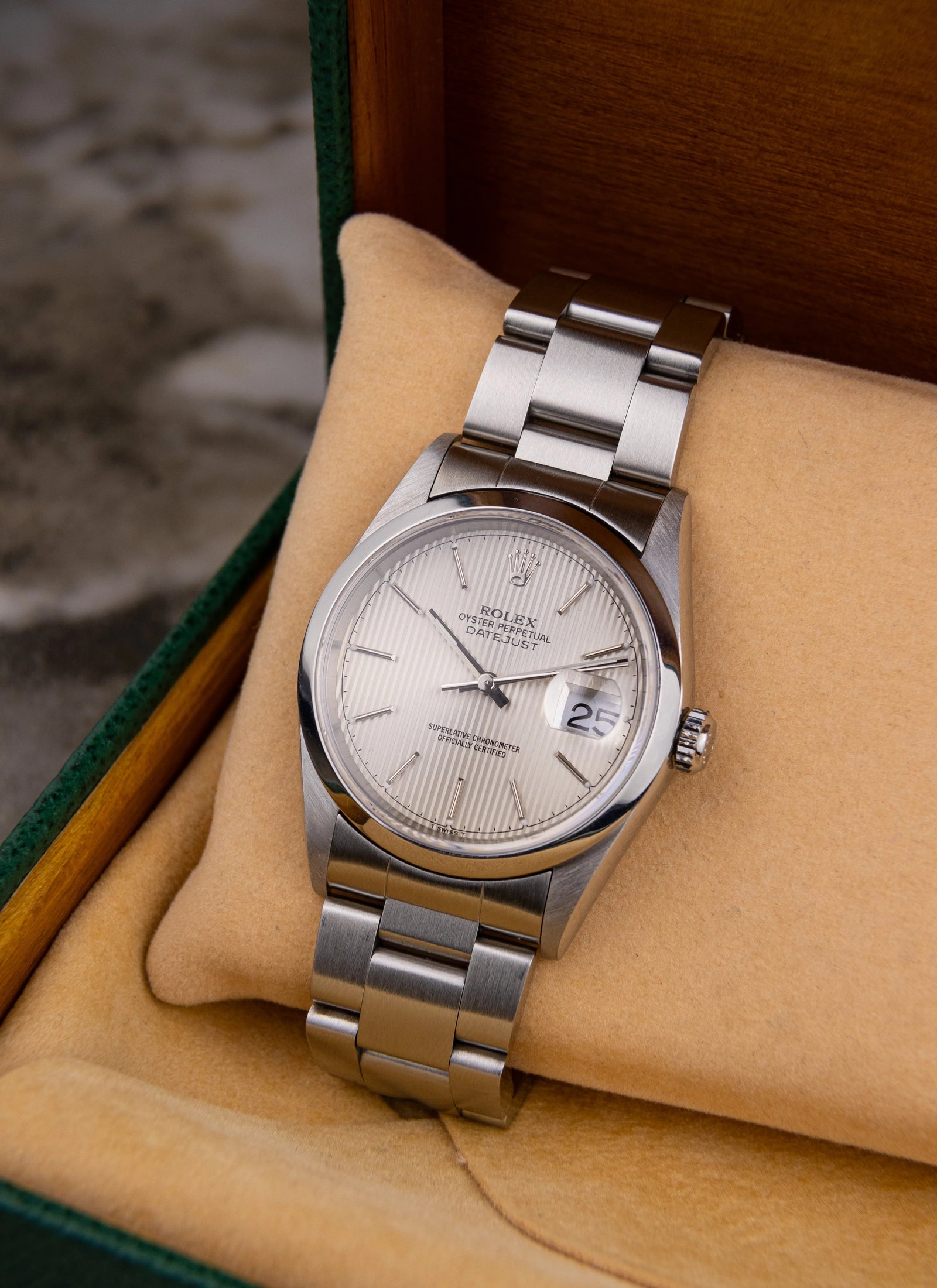 1997 Rolex Datejust 16200 Tapestry Dial