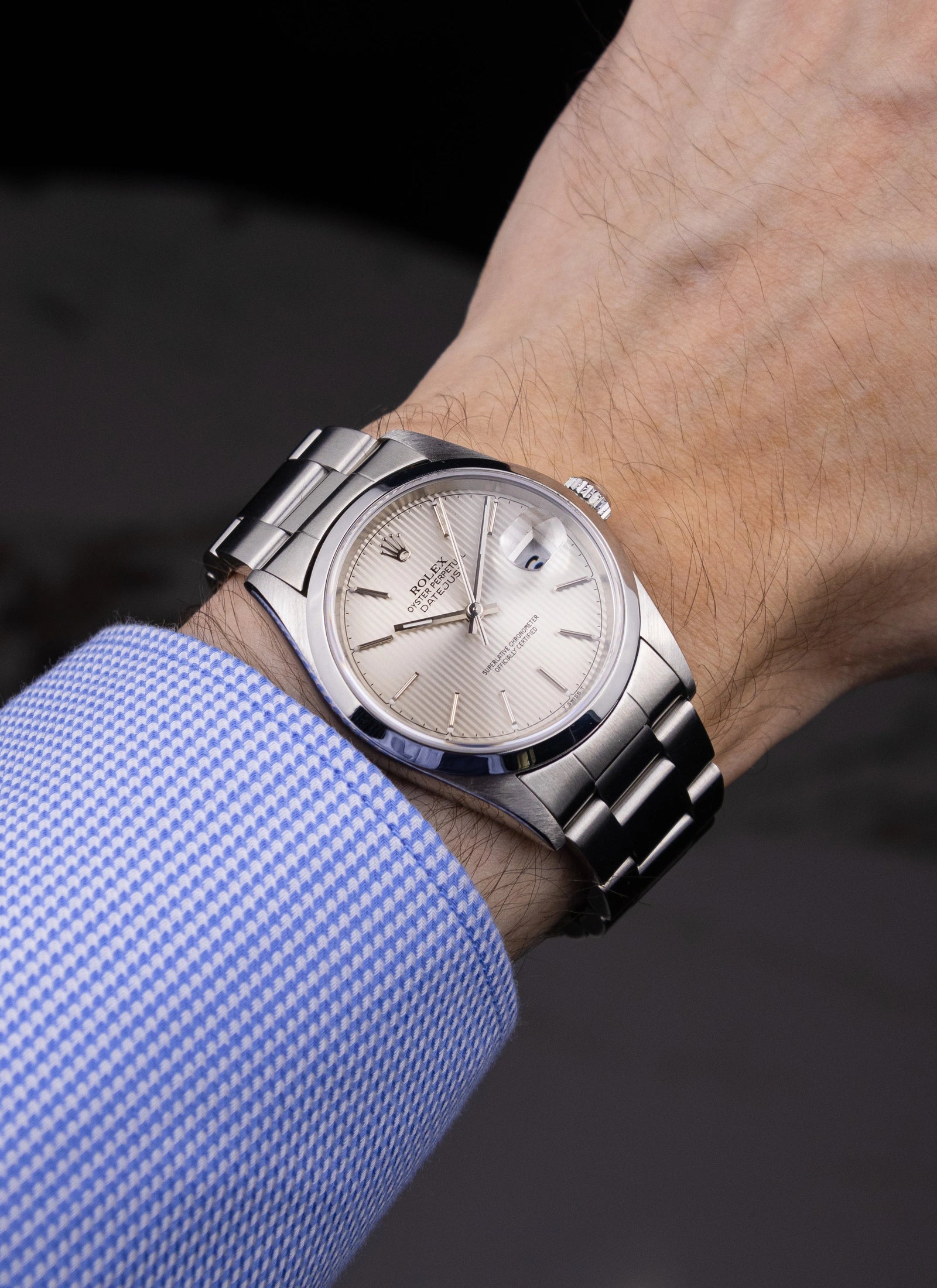 1997 Rolex Datejust 16200 Tapestry Dial