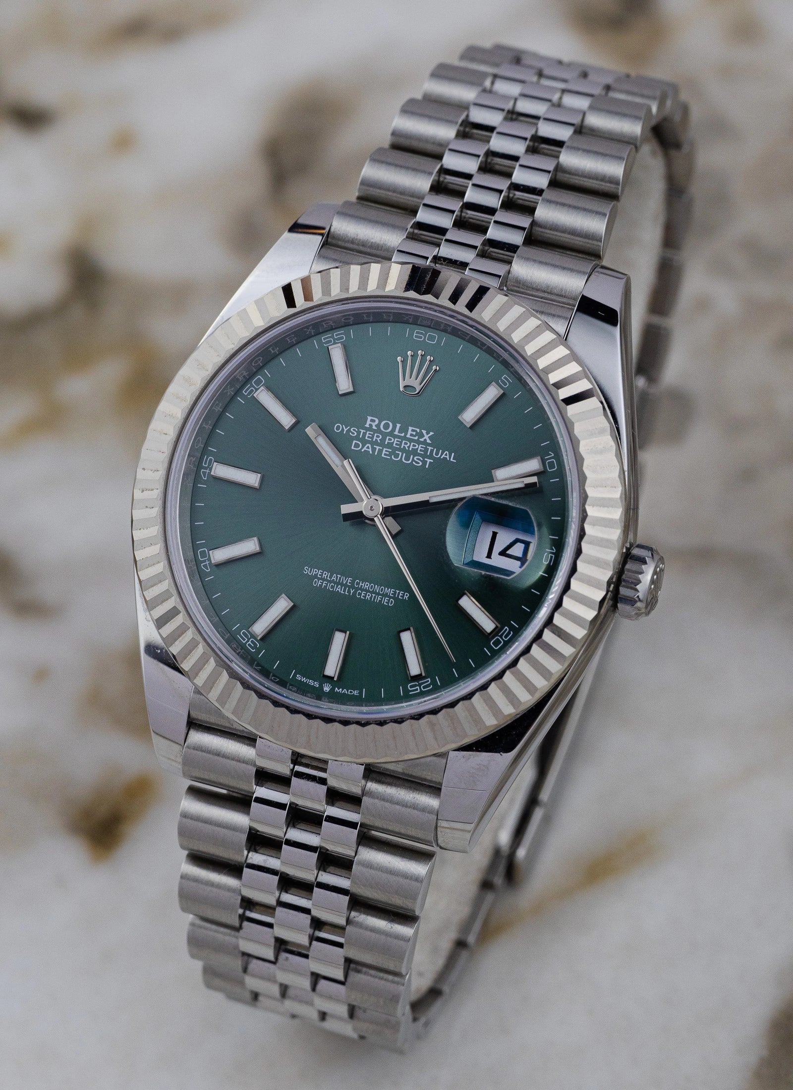 2025 Rolex Datejust 41 126334 Mint Green Full Set Kruk