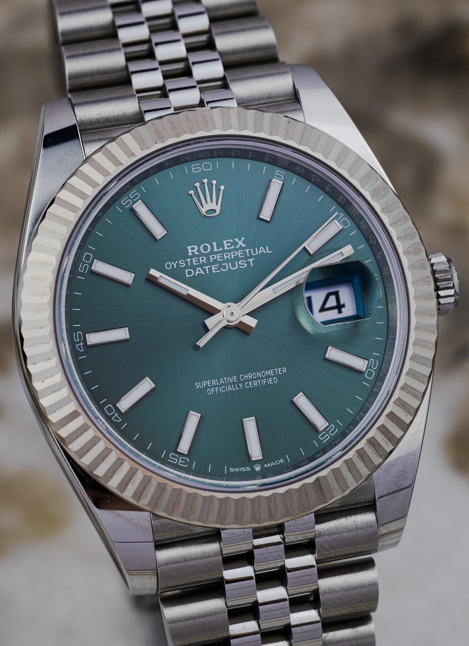 2025 Rolex Datejust 41 126334 Mint Green Full Set Kruk