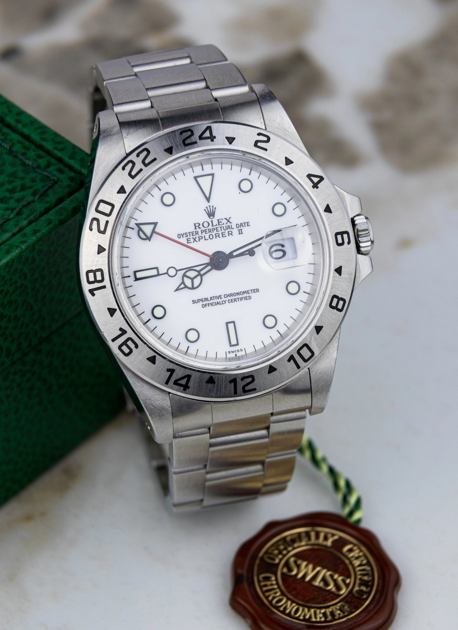 1998 Rolex Explorer II 16570 "Polar" Full Set