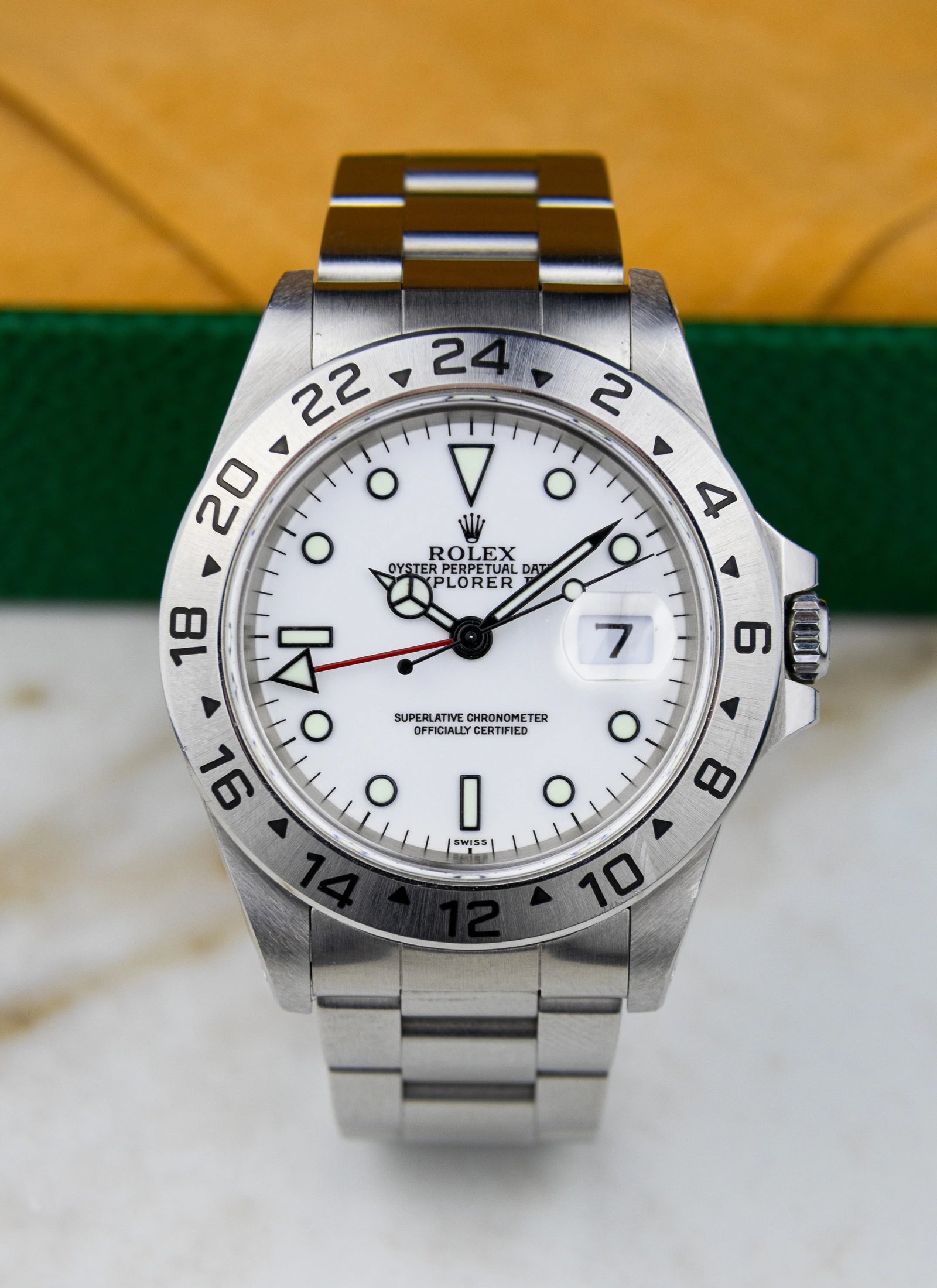 1998 Rolex Explorer II 16570 "Polar" Full Set