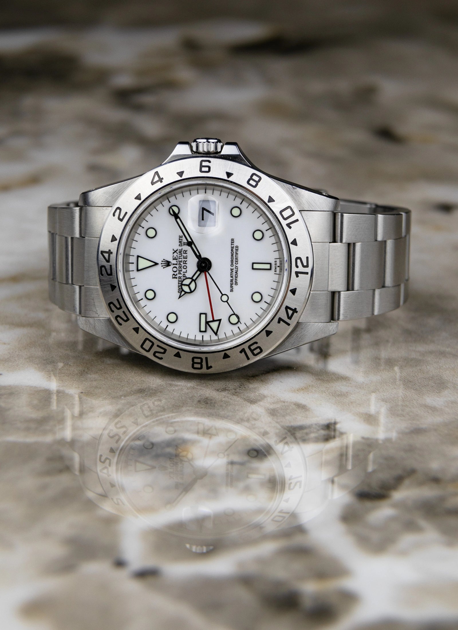 1998 Rolex Explorer II 16570 "Polar" Full Set