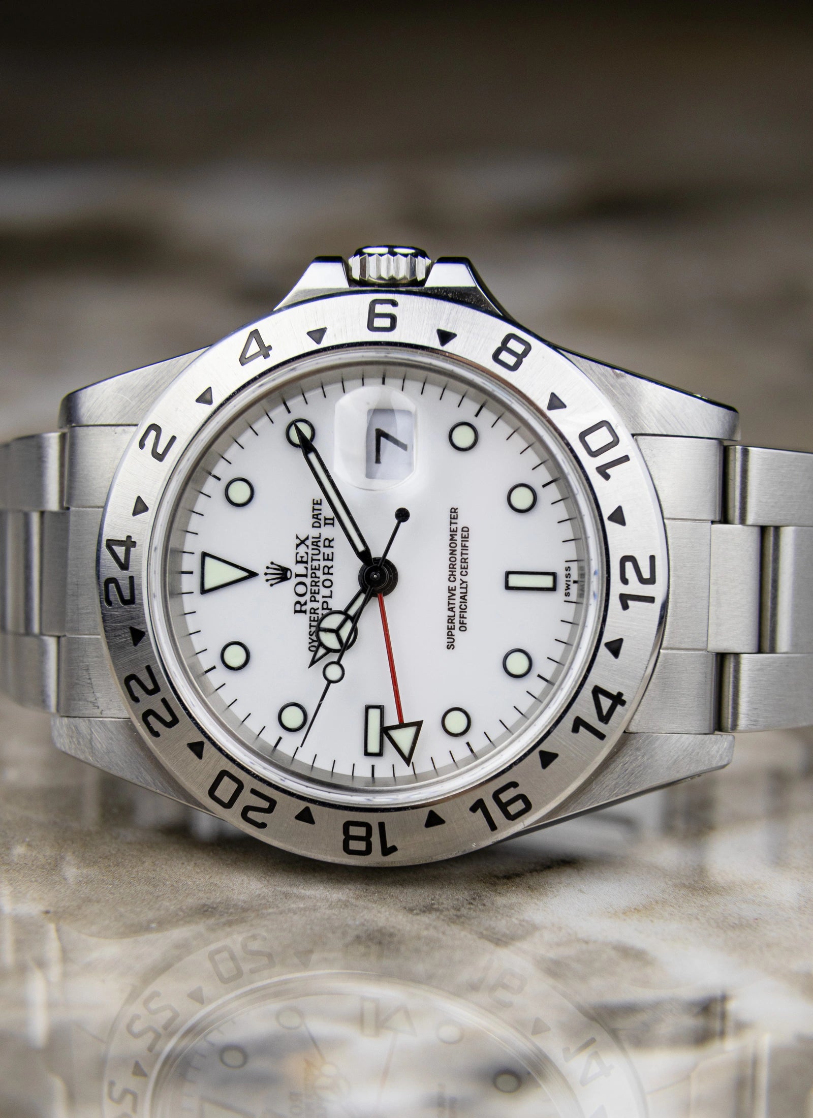 1998 Rolex Explorer II 16570 "Polar" Full Set