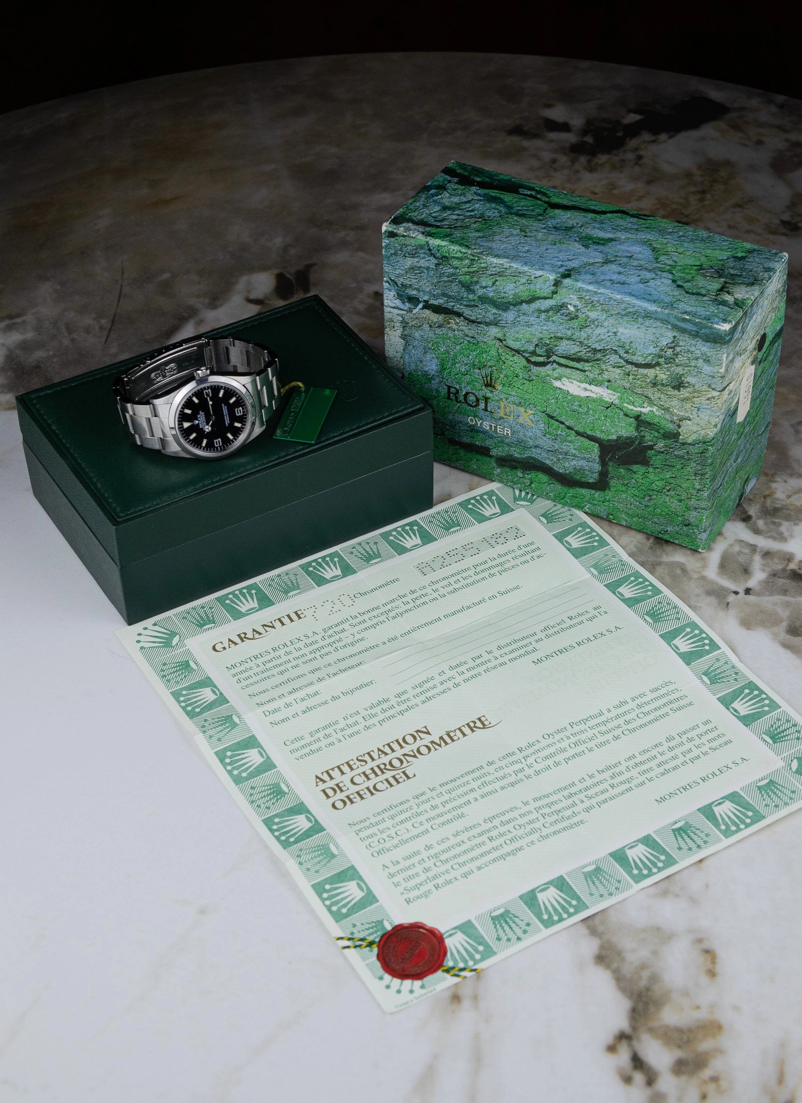 1999 Rolex Explorer 14270 "Swiss Only" Dial Full Set