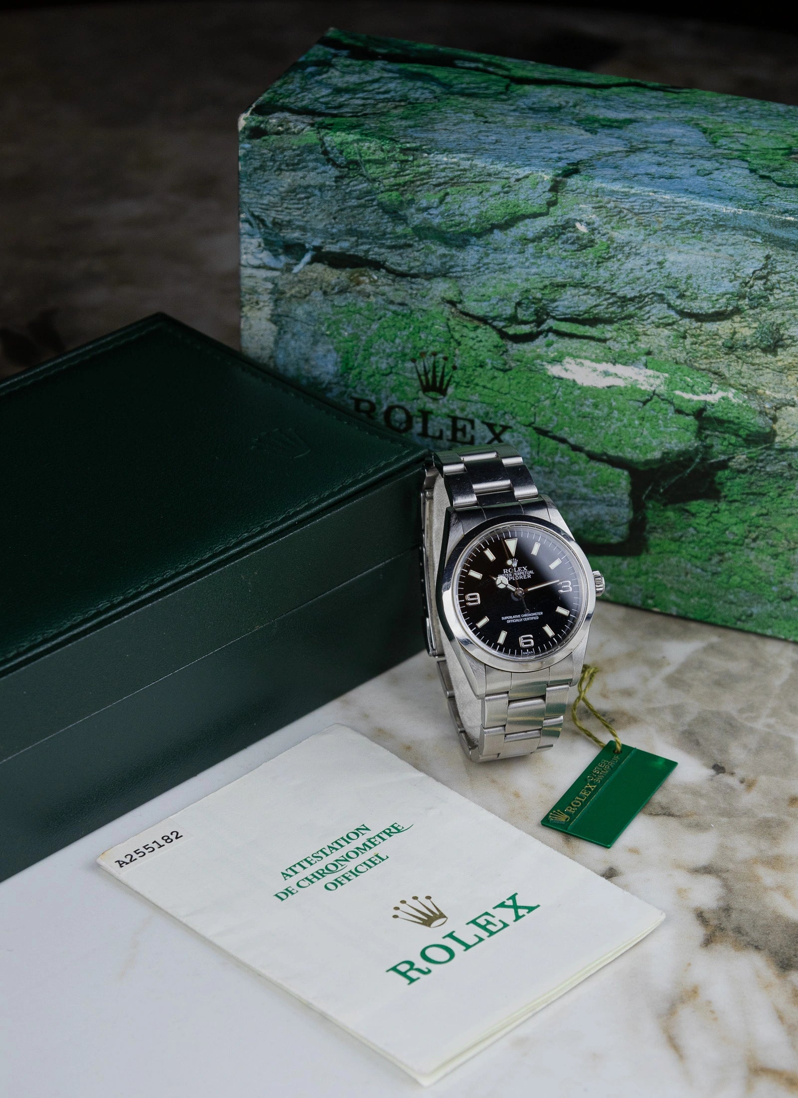 1999 Rolex Explorer 14270 "Swiss Only" Dial Full Set