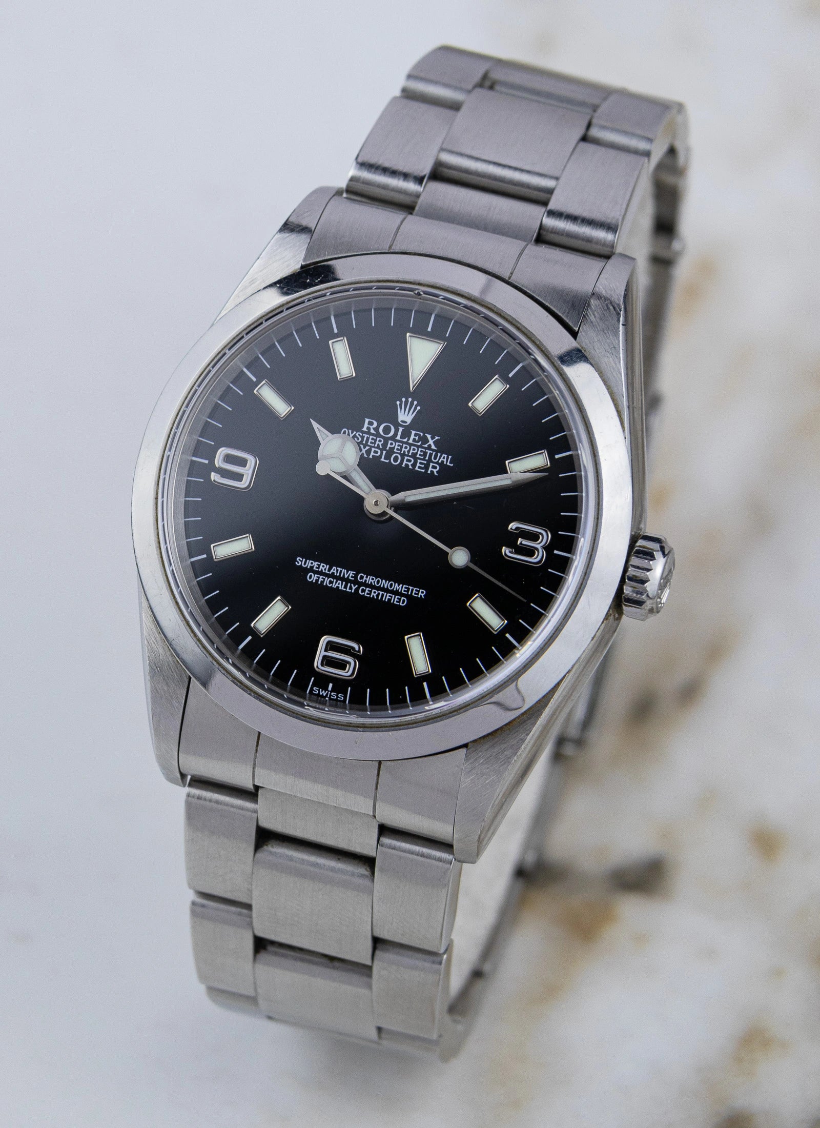 1999 Rolex Explorer 14270 "Swiss Only" Dial Full Set