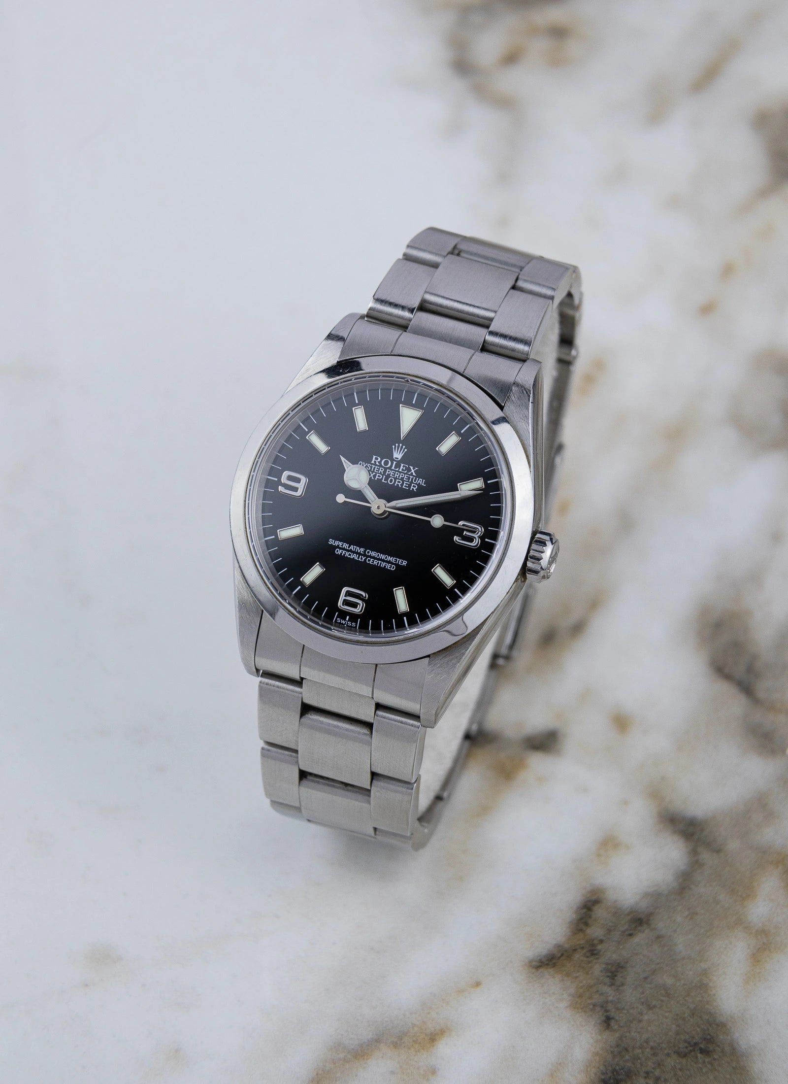 1999 Rolex Explorer 14270 "Swiss Only" Dial Full Set