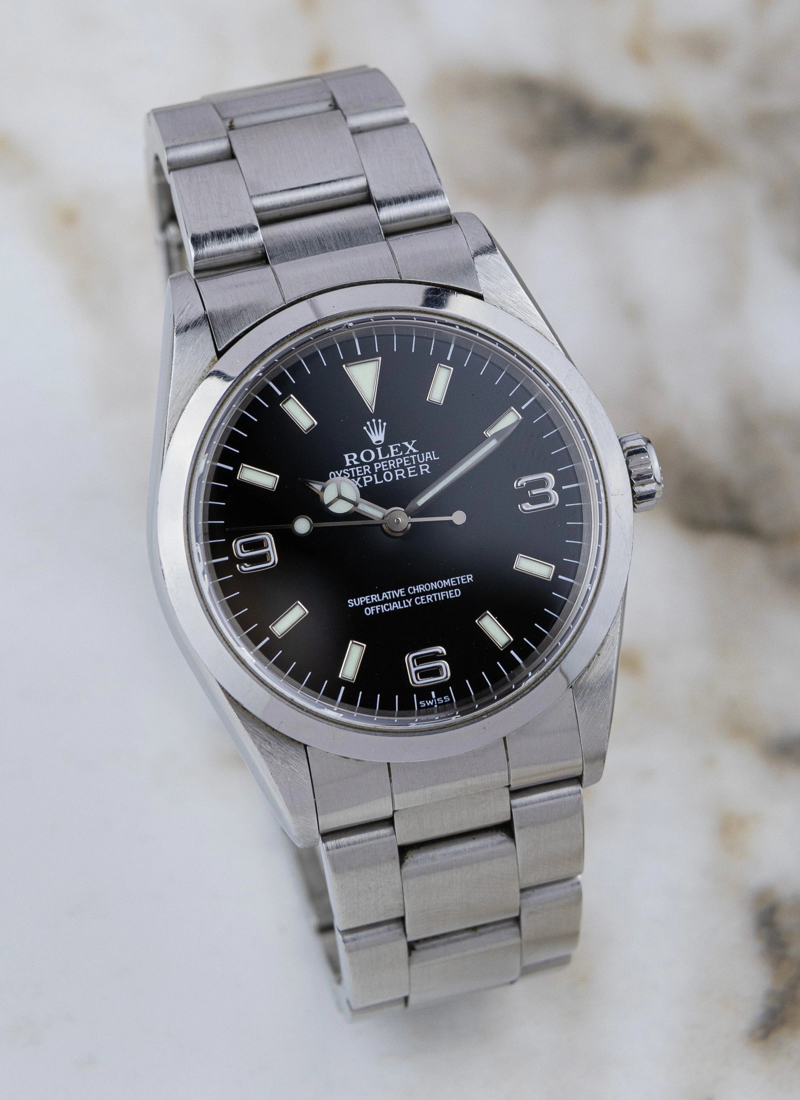 1999 Rolex Explorer 14270 "Swiss Only" Dial Full Set