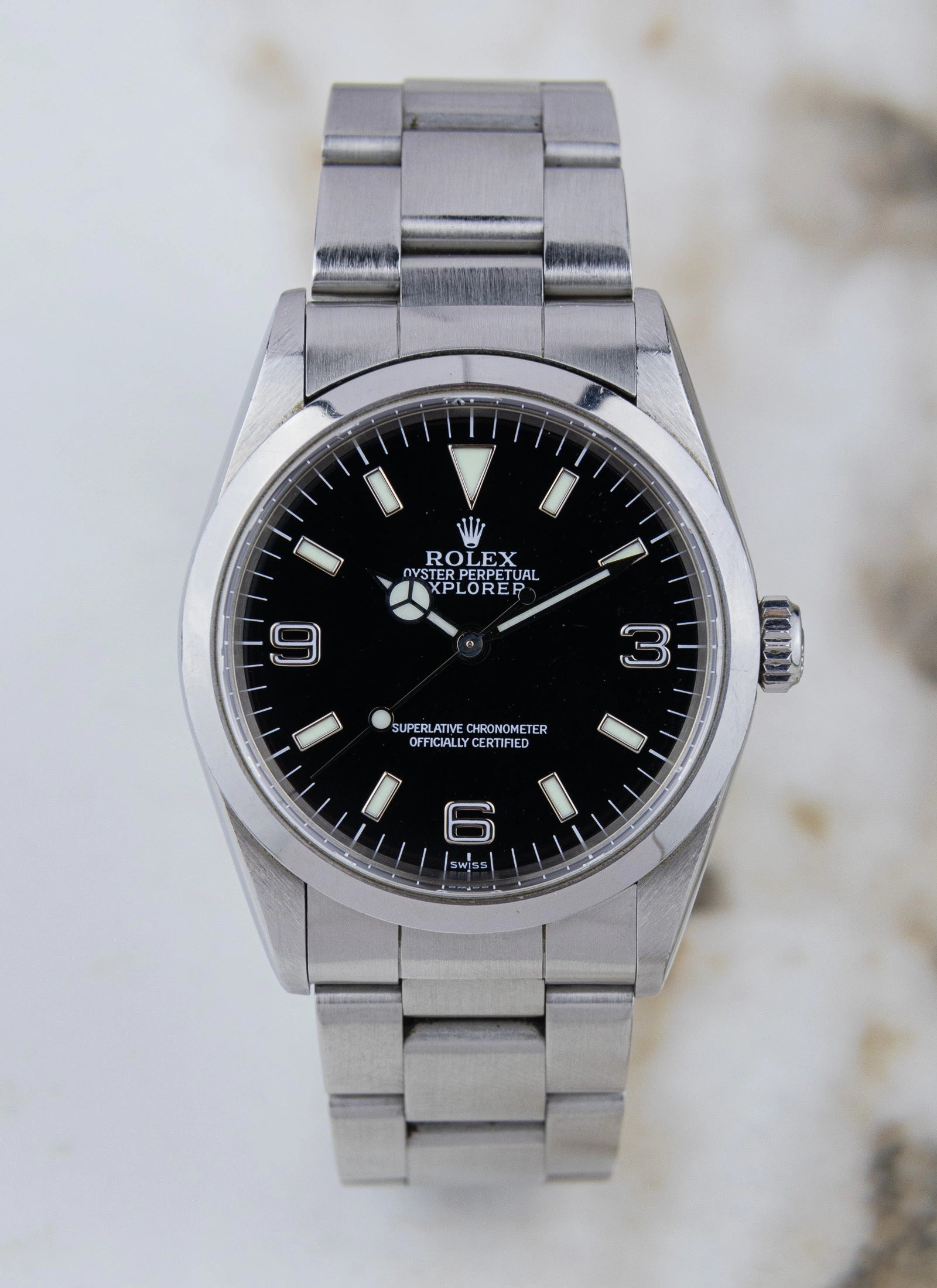 1999 Rolex Explorer 14270 "Swiss Only" Dial Full Set