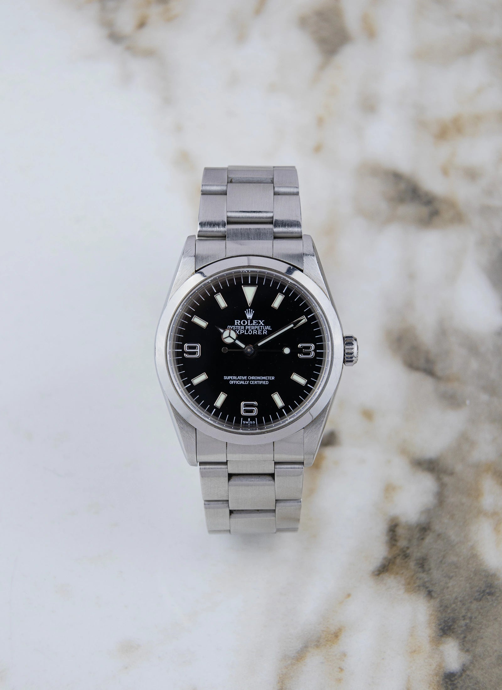 1999 Rolex Explorer 14270 "Swiss Only" Dial Full Set