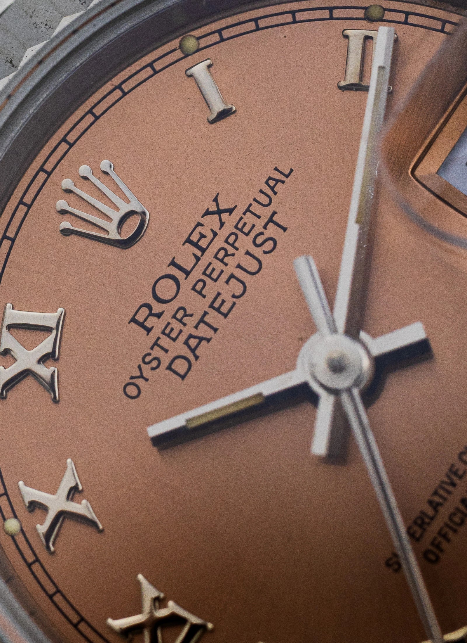 1990 Lady Rolex Datejust 69174 Salmon Roman Dial Full Set