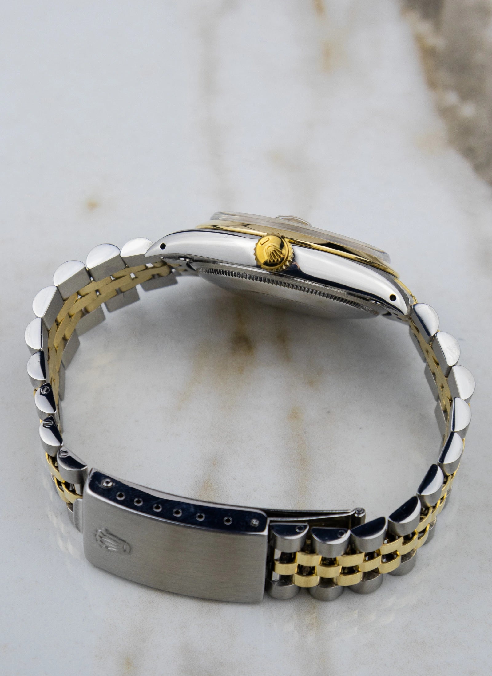 1979 Rolex Oyster Perpetual Date 1500 Bicolor Linen Dial