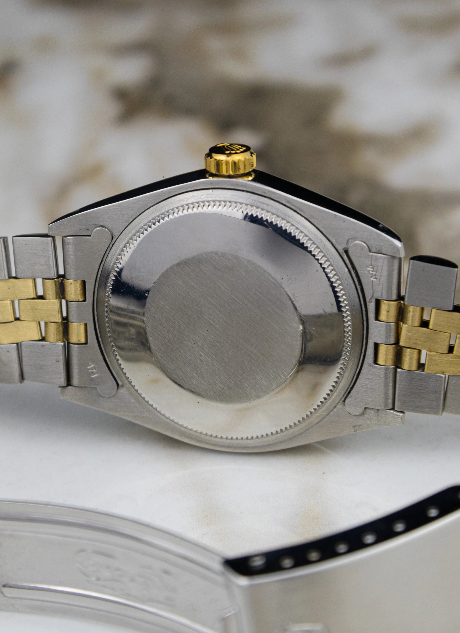 1979 Rolex Oyster Perpetual Date 1500 Bicolor Linen Dial
