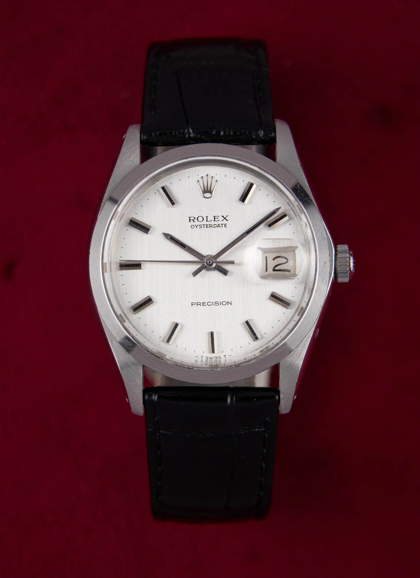 1970 Rolex Oysterdate 6694 Silver Dial