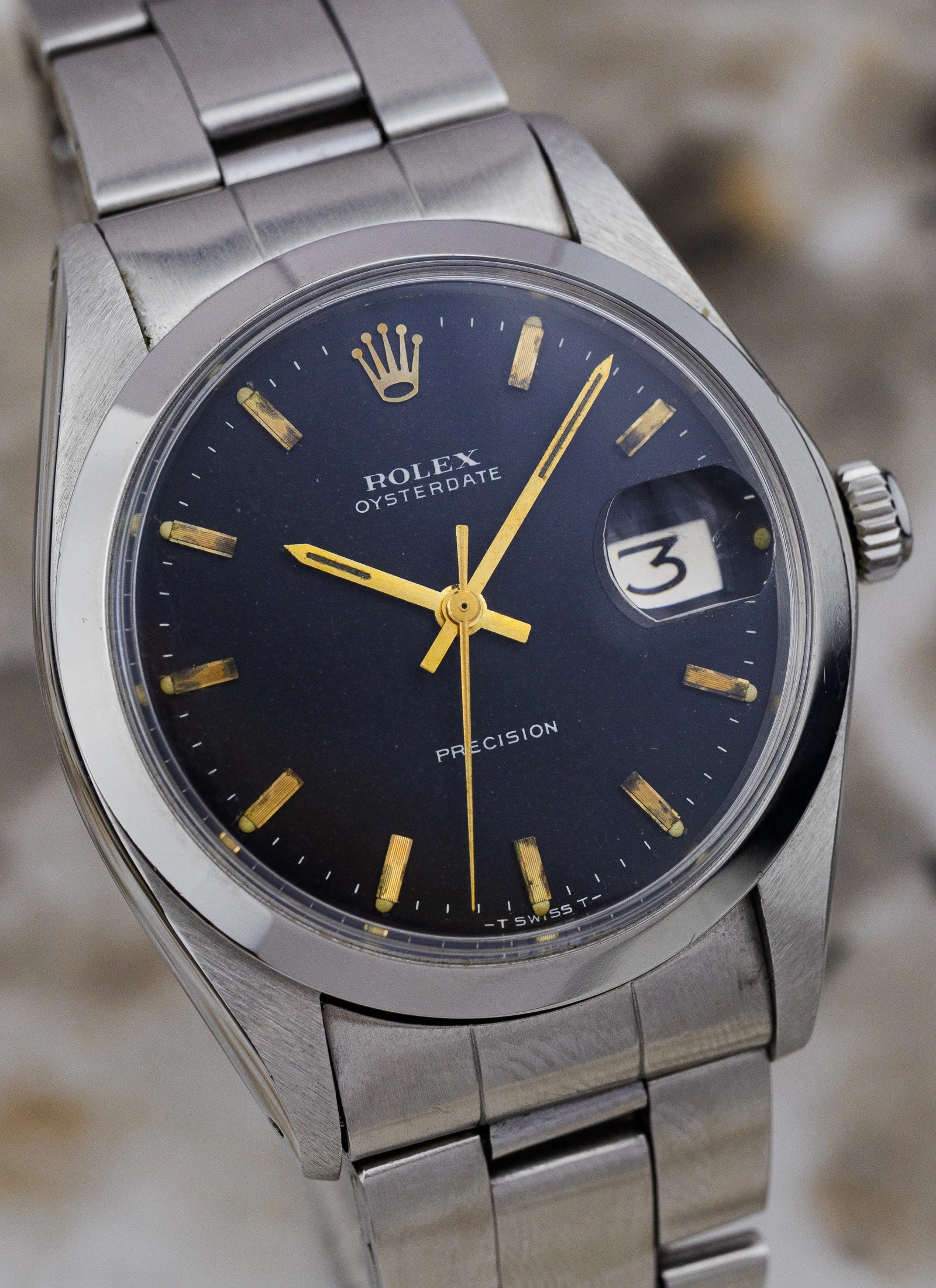 Rolex Oysterdate 6694 Black Dial