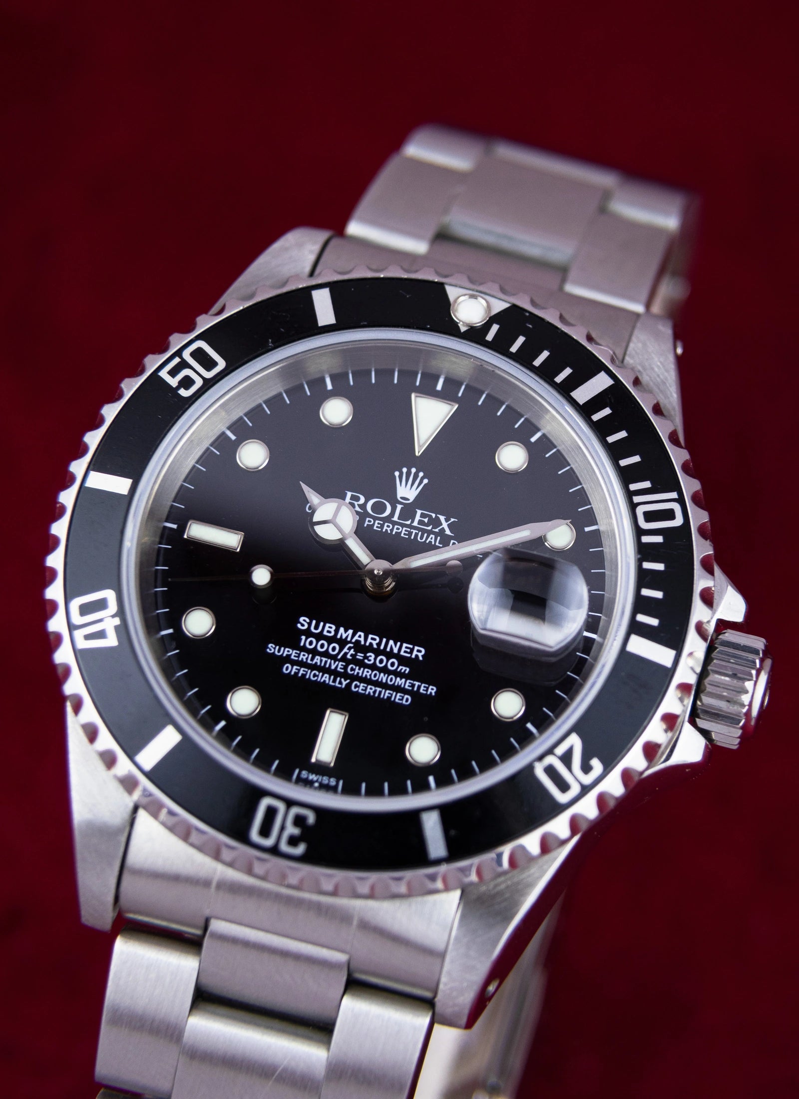 1999 Rolex Submariner 16610 "Swiss Only" Dial