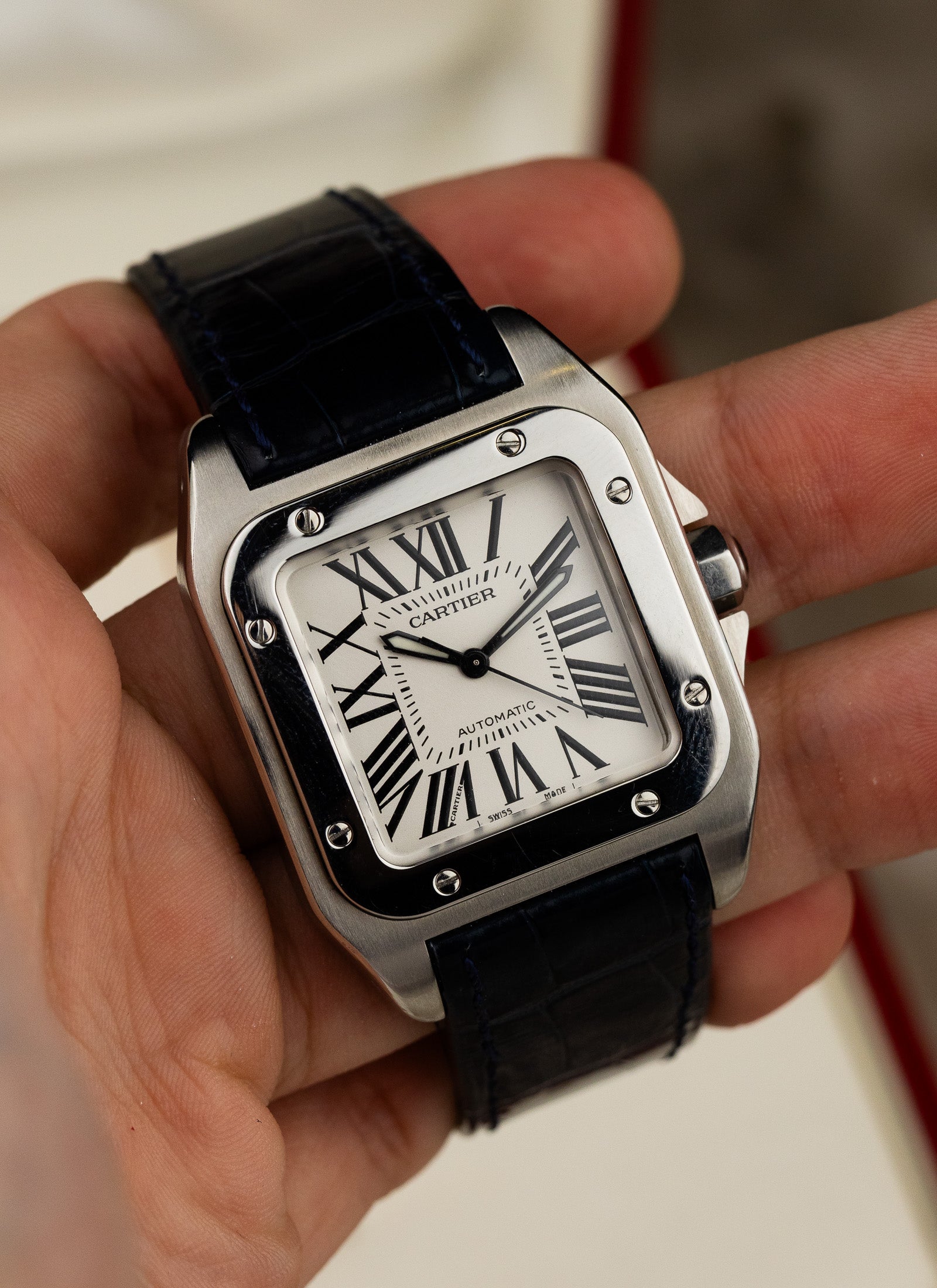 2000s Cartier Santos 100 Medium 2878