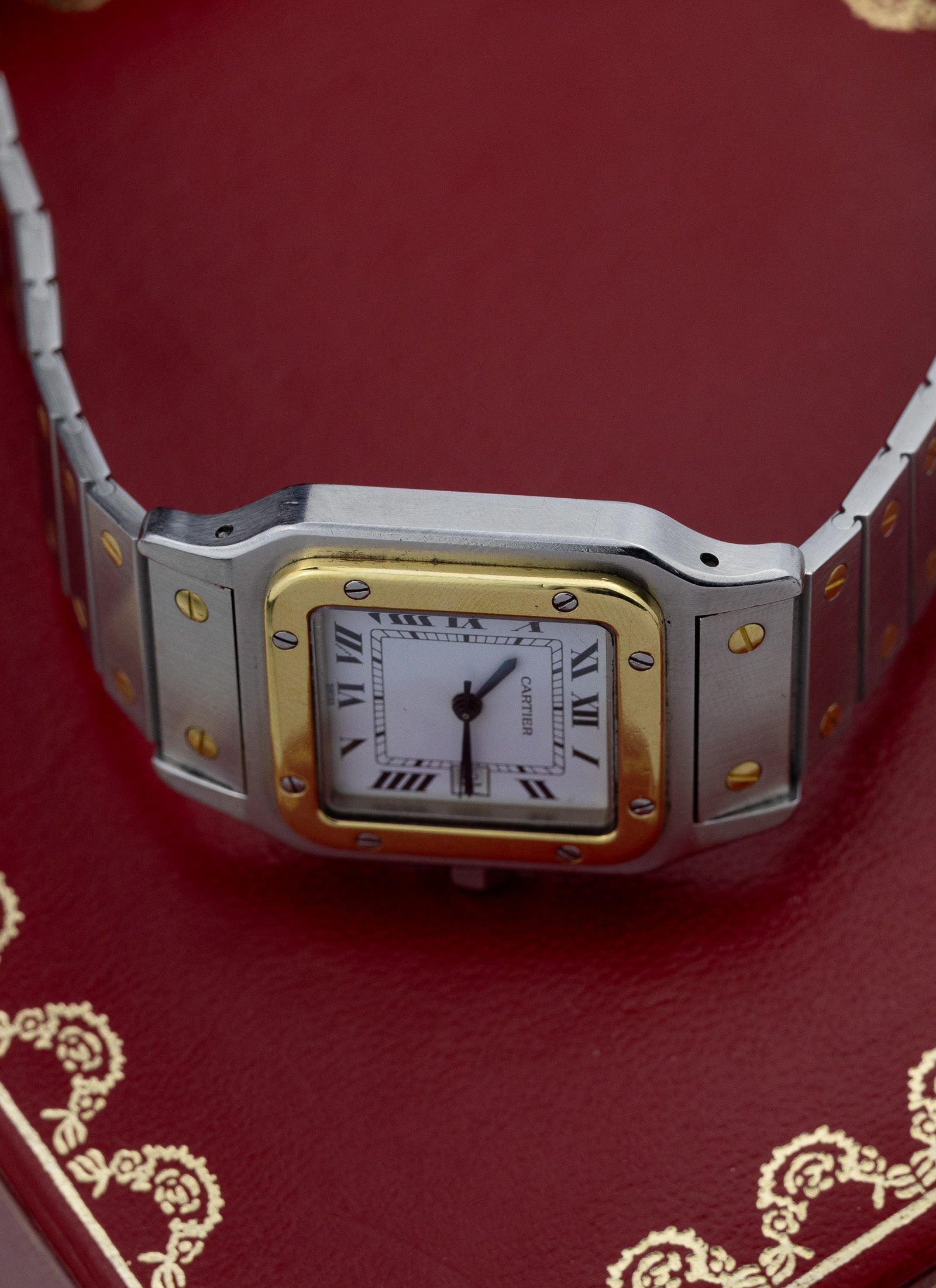 1990s Cartier Santos Caree Automatique Box