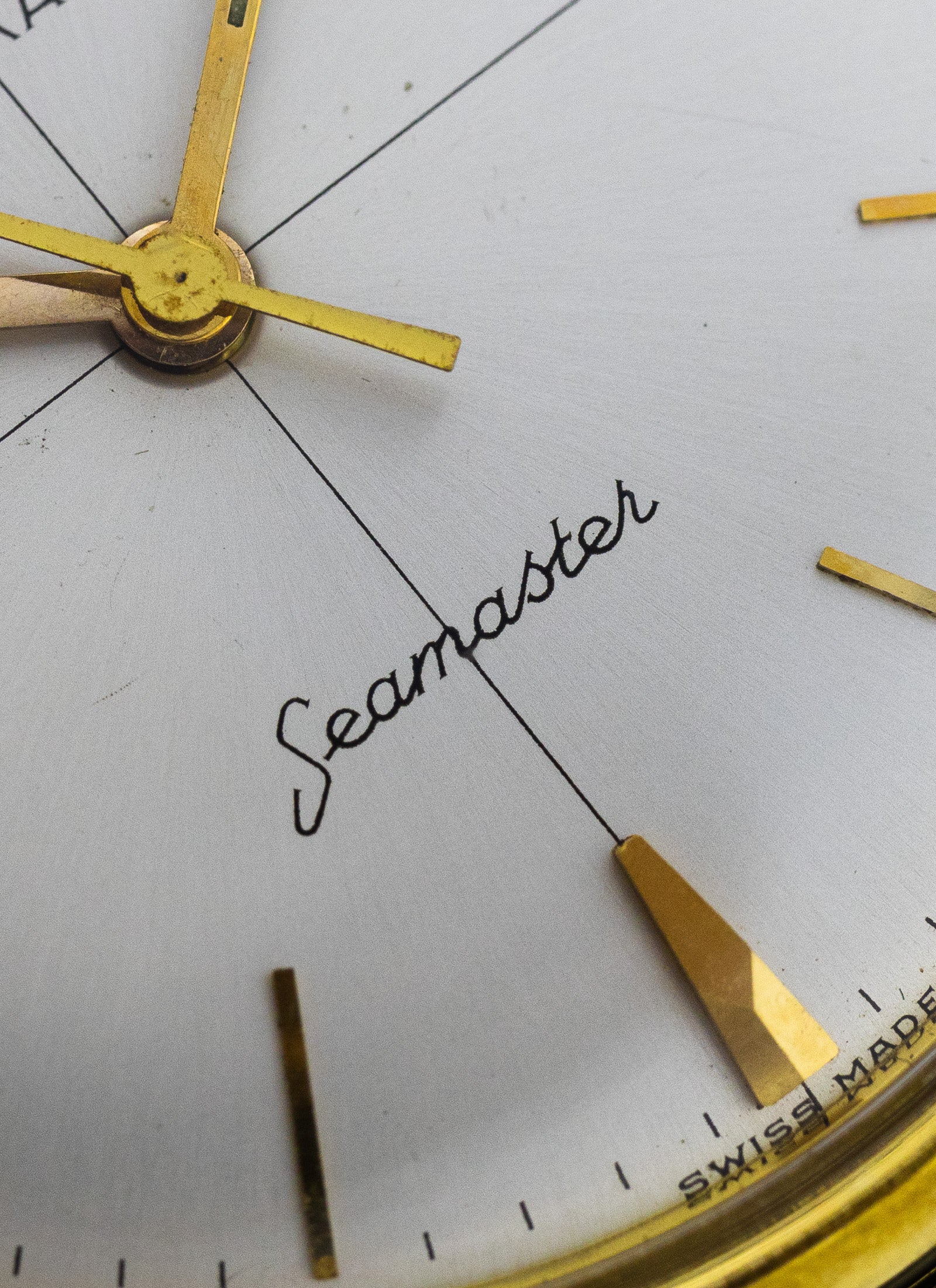 1959 14K Omega Seamaster Crosshair Dial 14745 SC-1 cal. 552 Serviced Box