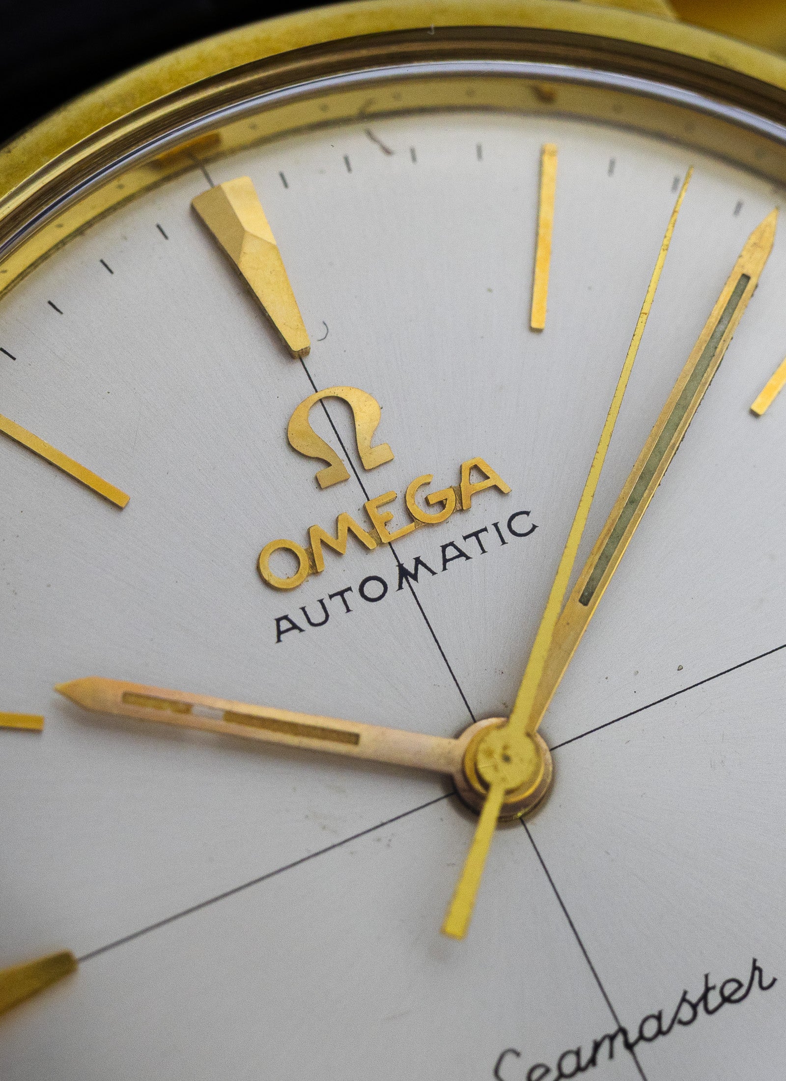 1959 14K Omega Seamaster Crosshair Dial 14745 SC-1 cal. 552 Serviced Box