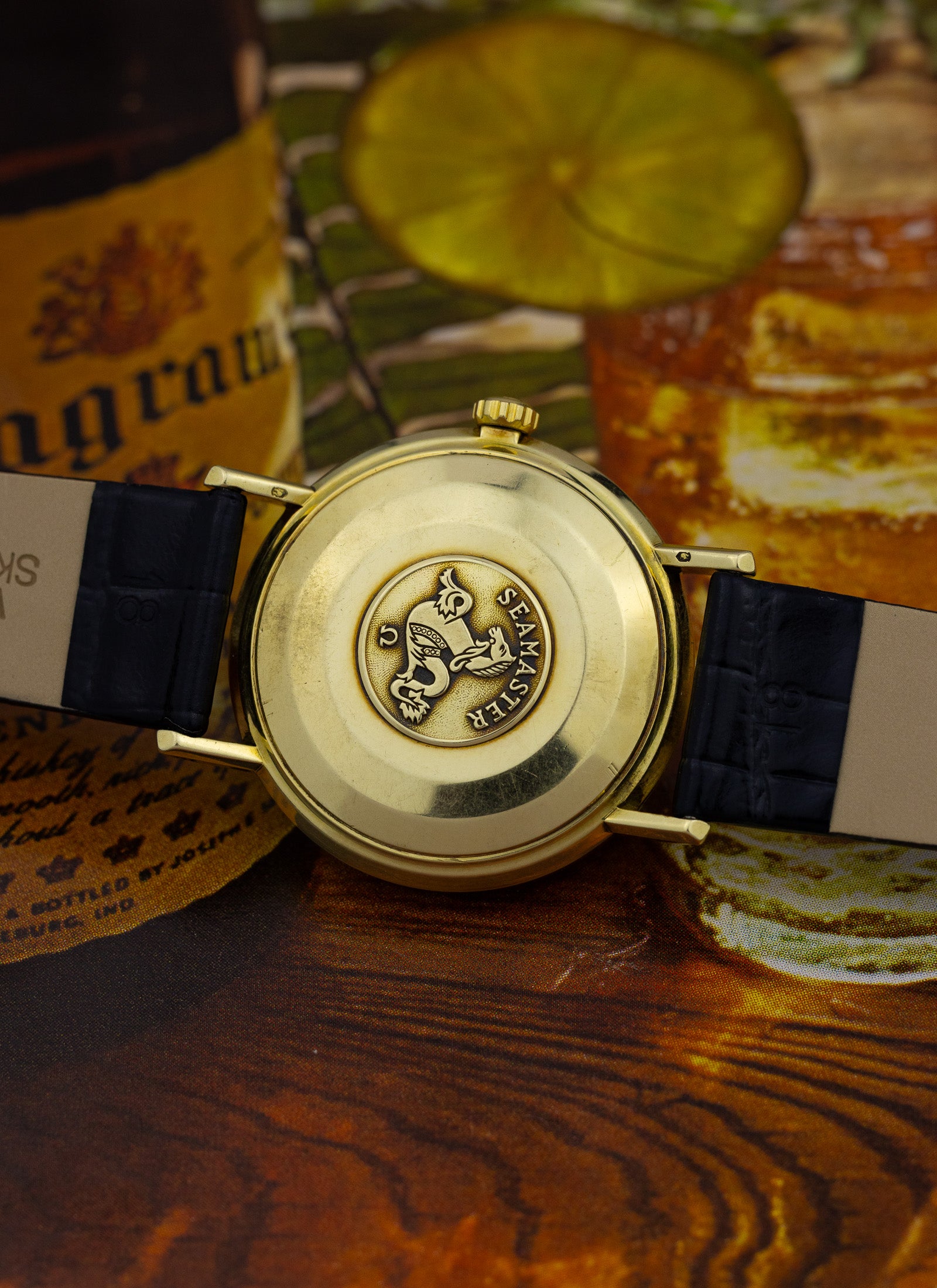 1959 14K Omega Seamaster Crosshair Dial 14745 SC-1 cal. 552 Serviced Box