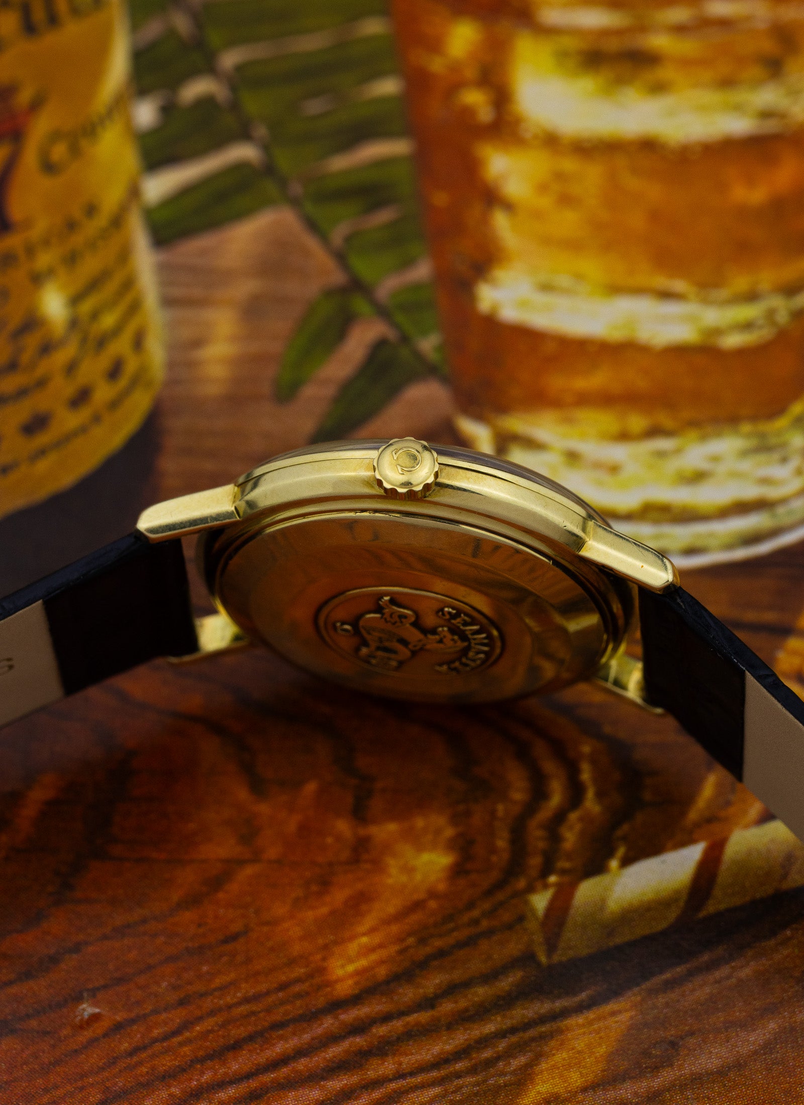 1959 14K Omega Seamaster Crosshair Dial 14745 SC-1 cal. 552 Serviced Box