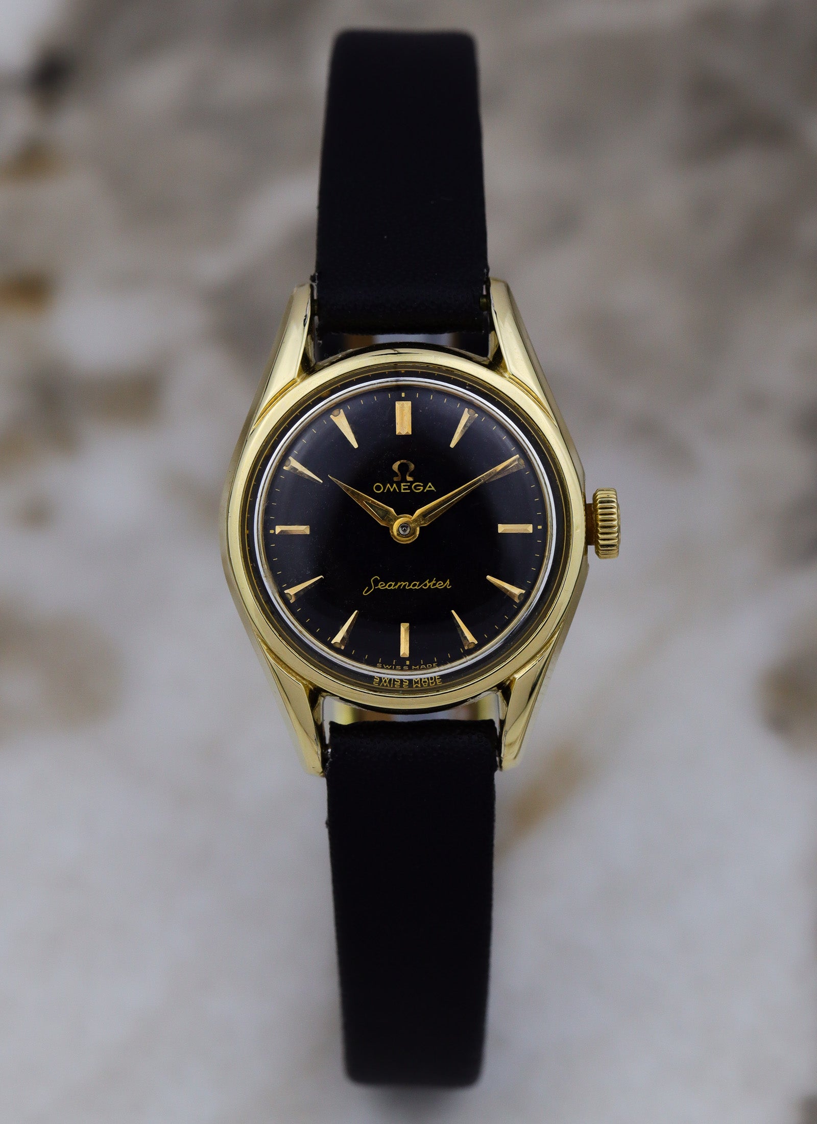 1958 Lady Omega Seamaster Black Dial 2967-3/2968 cal. 244 Serviced