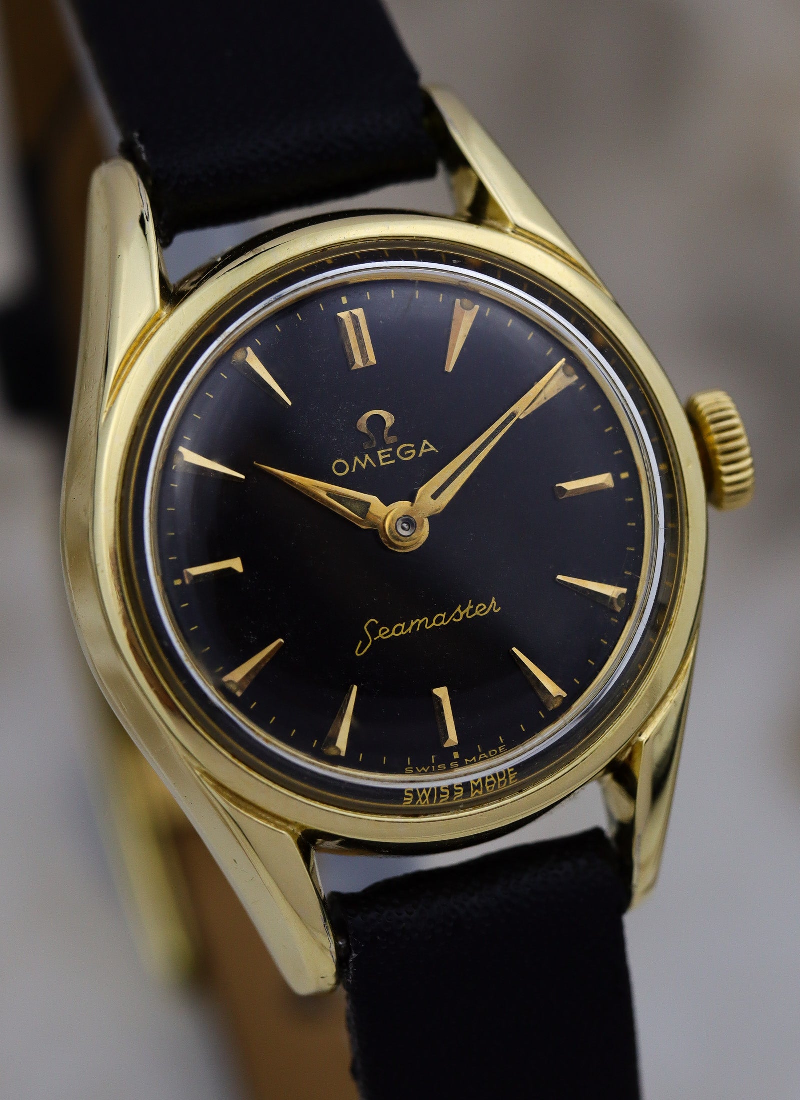 1958 Lady Omega Seamaster Black Dial 2967-3/2968 cal. 244 Serviced