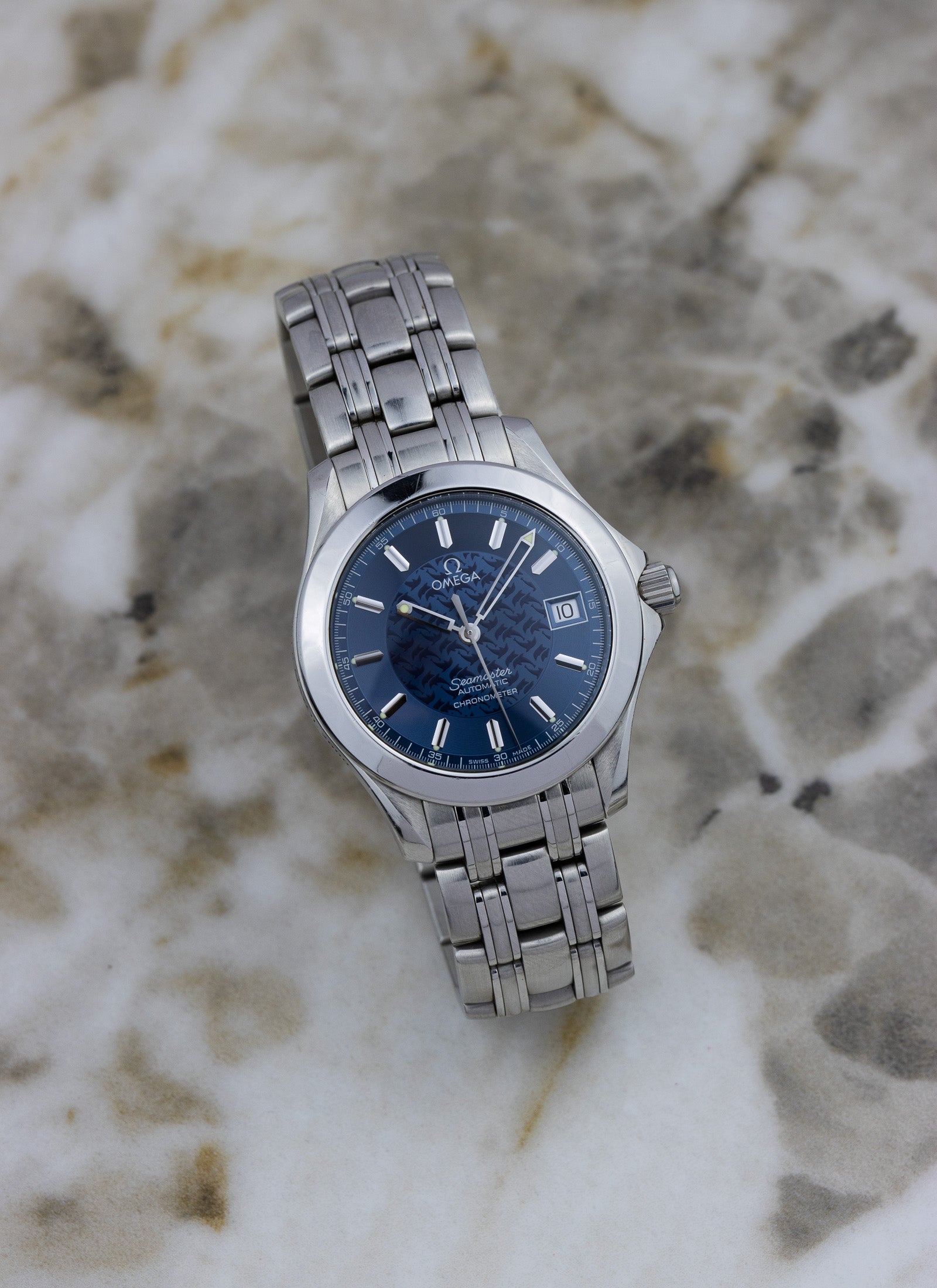 1999 Omega Seamaster 120m Jacques Mayol 2500.80 Full Set