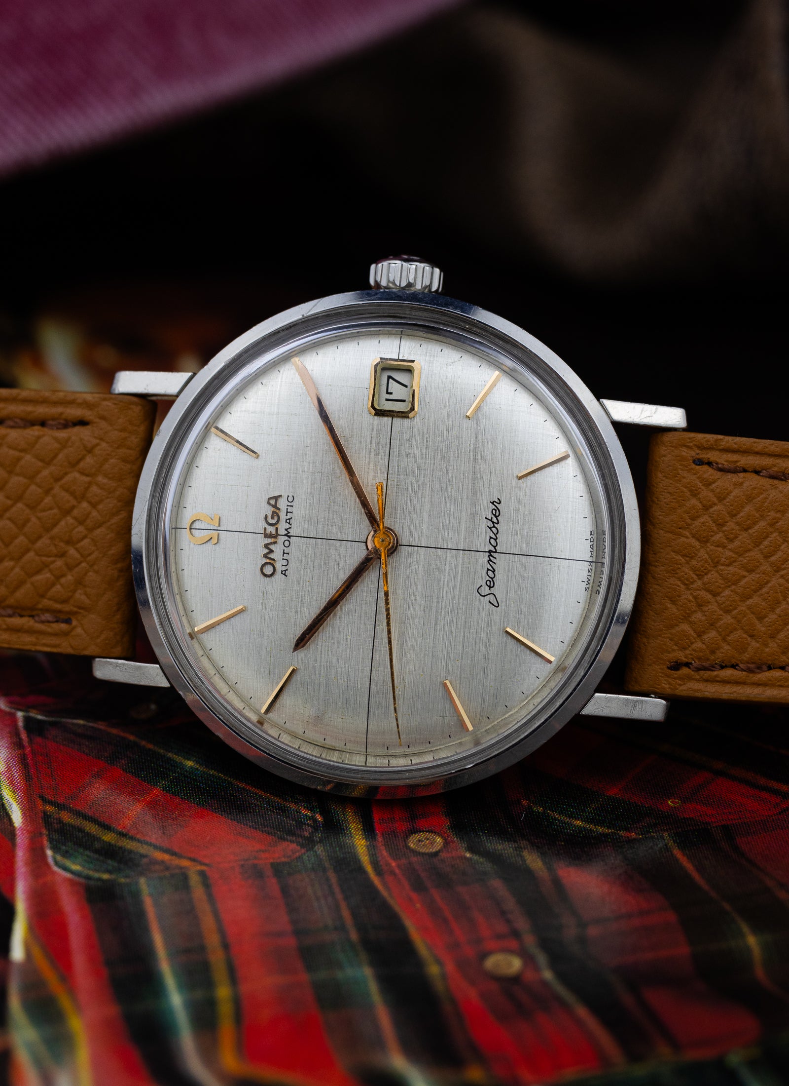 1963 Omega Seamaster Crosshair Linen Dial 14730 1 SC cal. 562 Serviced