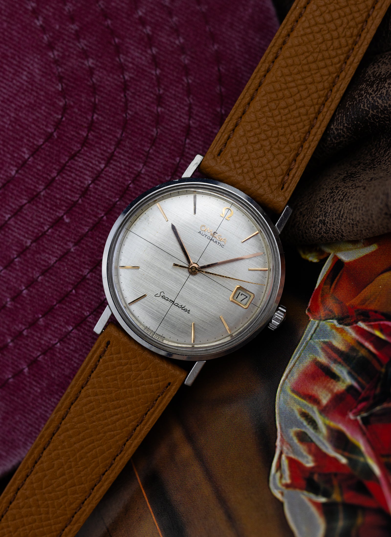 1963 Omega Seamaster Crosshair Linen Dial 14730 1 SC cal. 562 Serviced