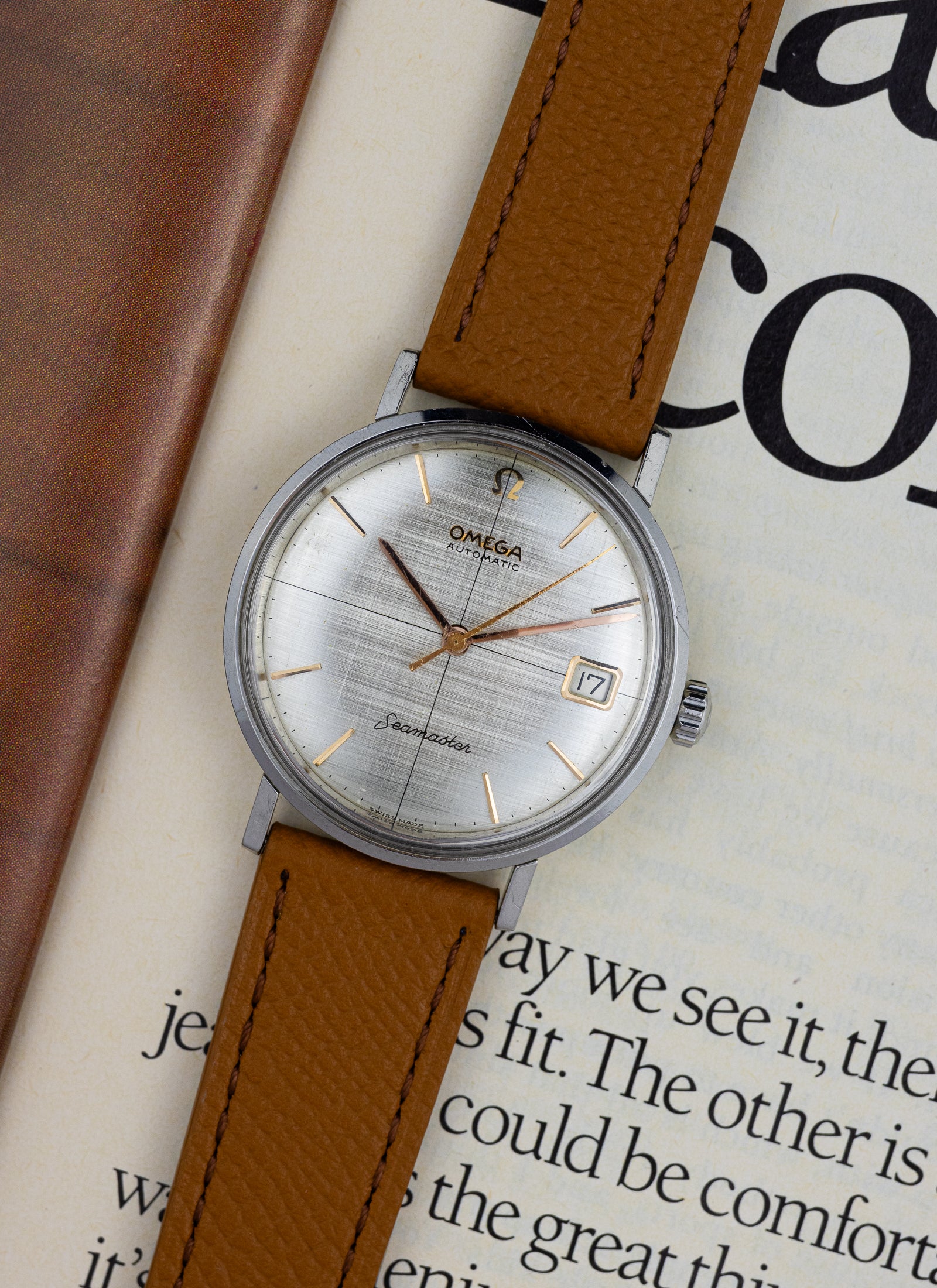 1963 Omega Seamaster Crosshair Linen Dial 14730 1 SC cal. 562 Serviced