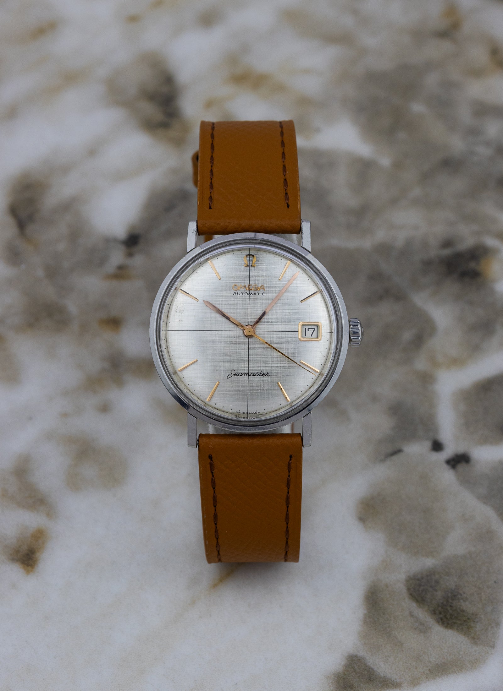 1963 Omega Seamaster Crosshair Linen Dial 14730 1 SC cal. 562 Serviced