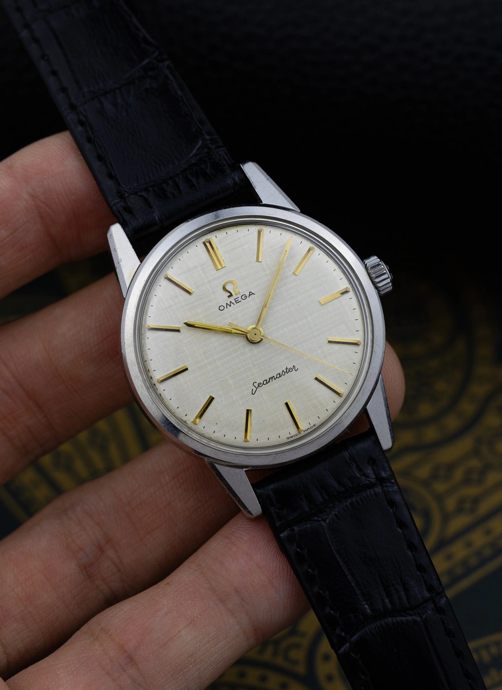 1961 Omega Seamaster Linen Dial 14390-61-SC cal. 285 Serviced