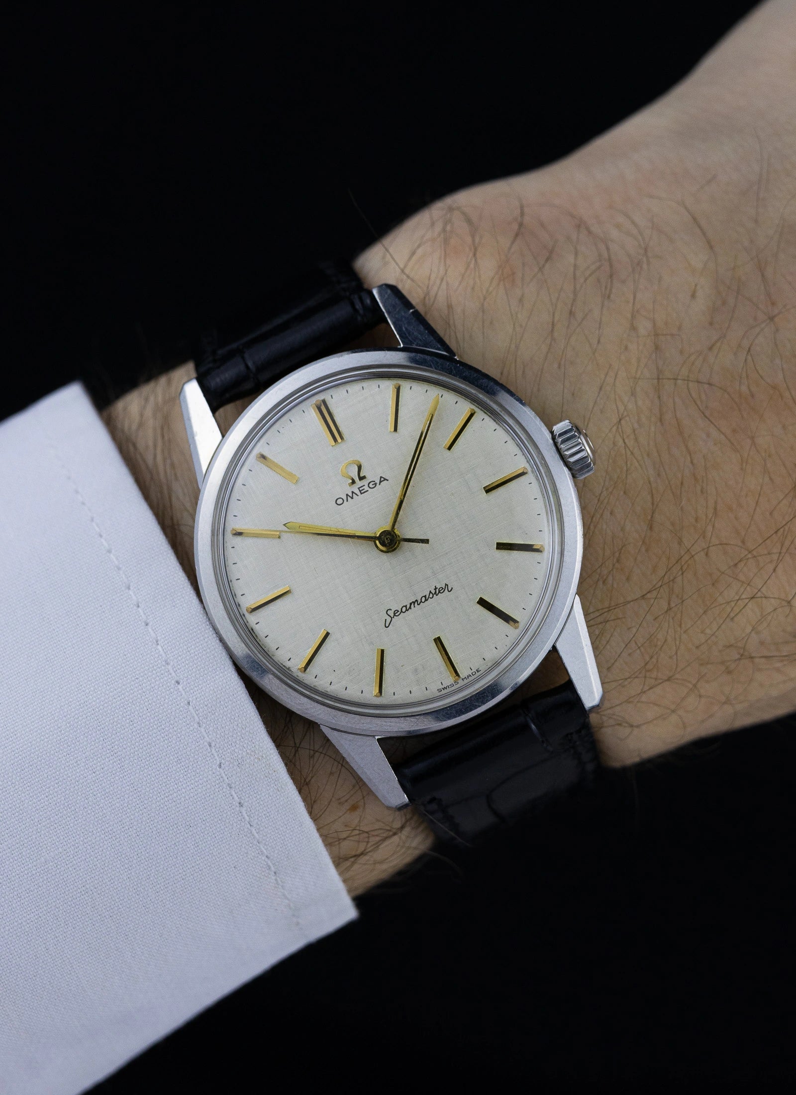 1961 Omega Seamaster Linen Dial 14390-61-SC cal. 285 Serviced