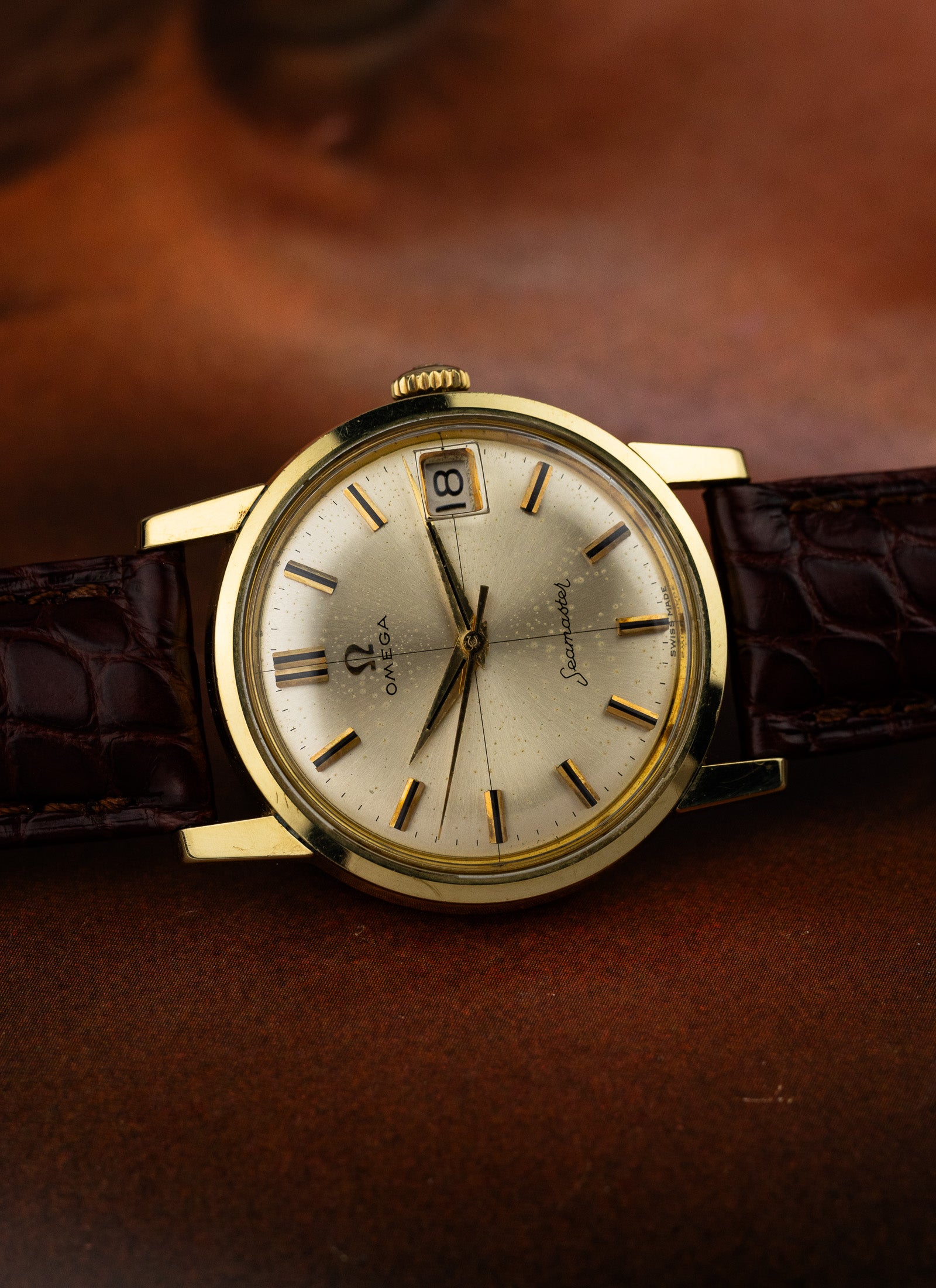 1962 Omega Seamaster Crosshair Gold Cap 14384-61 SC cal. 610 Serviced