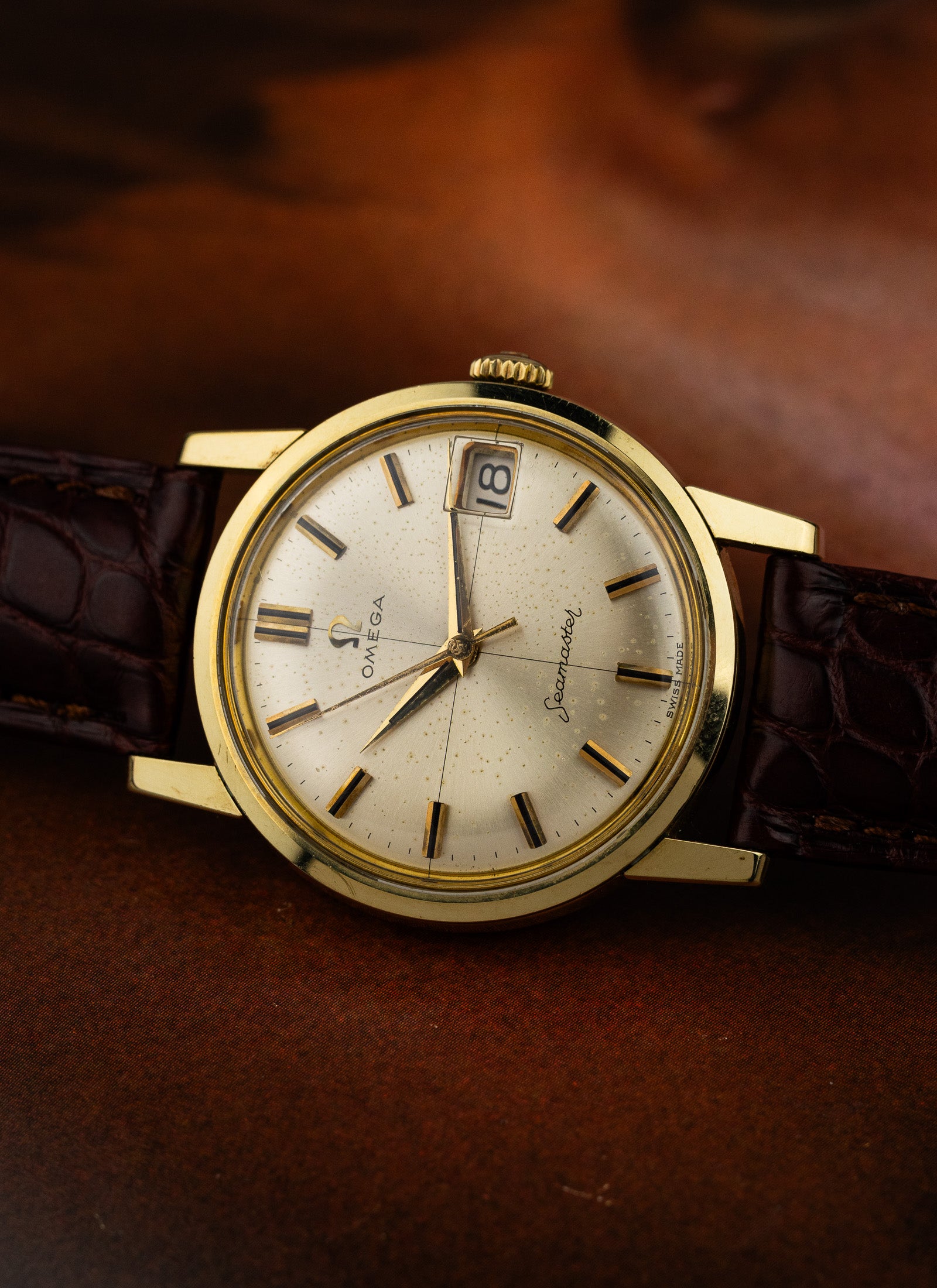 1962 Omega Seamaster Crosshair Gold Cap 14384-61 SC cal. 610 Serviced