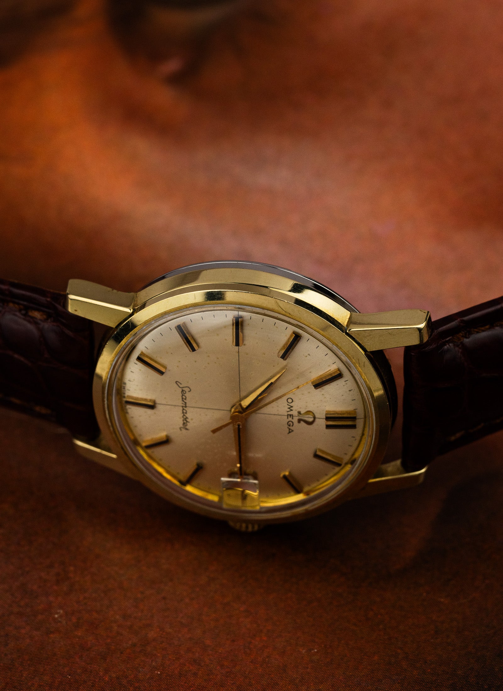 1962 Omega Seamaster Crosshair Gold Cap 14384-61 SC cal. 610 Serviced