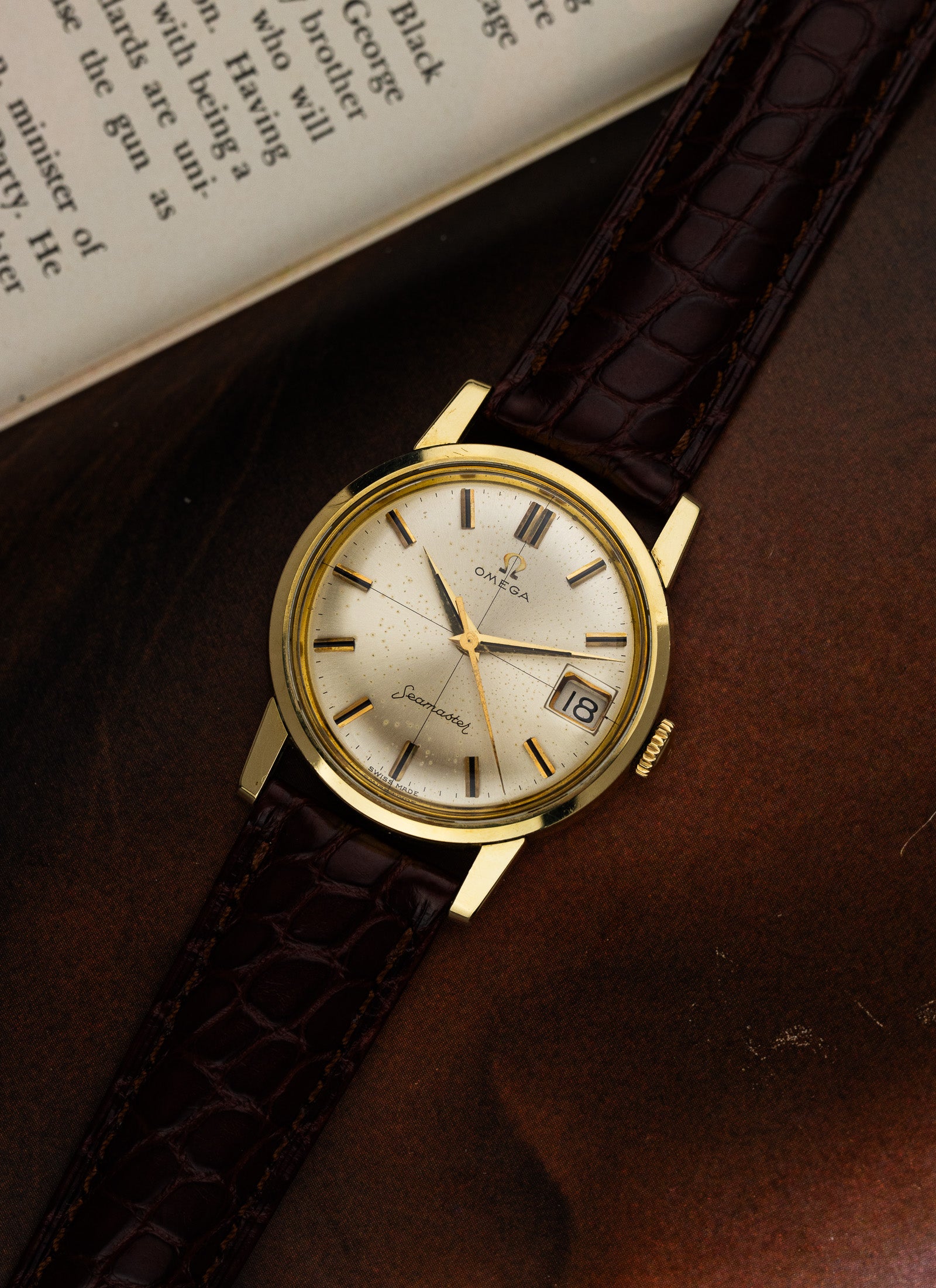 1962 Omega Seamaster Crosshair Gold Cap 14384-61 SC cal. 610 Serviced
