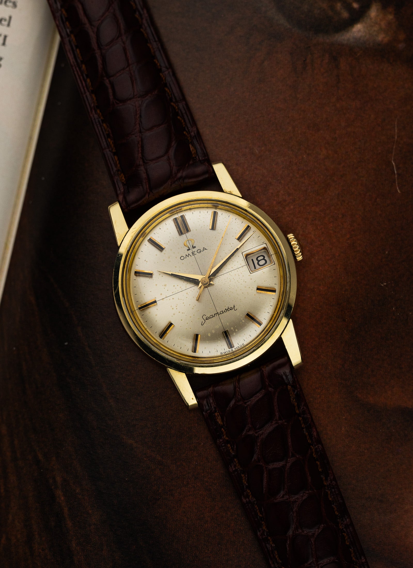 1962 Omega Seamaster Crosshair Gold Cap 14384-61 SC cal. 610 Serviced