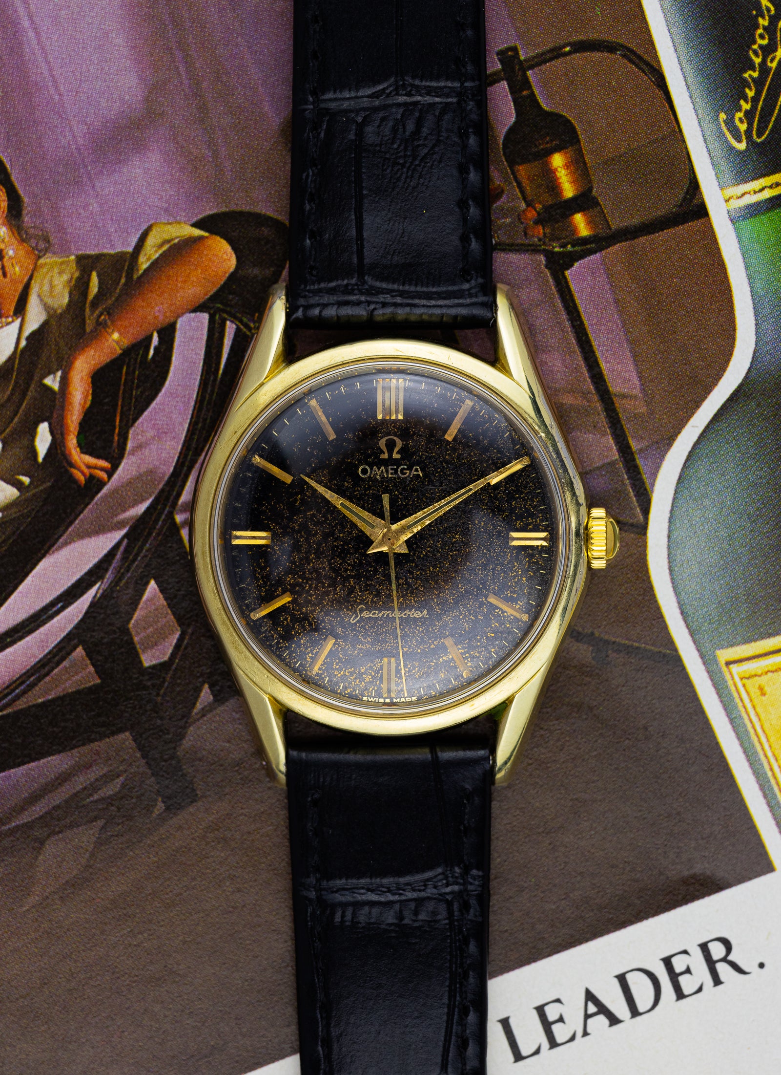 1958 Omega Seamaster Black Stardust 2936-1 SC cal. 264 Serviced