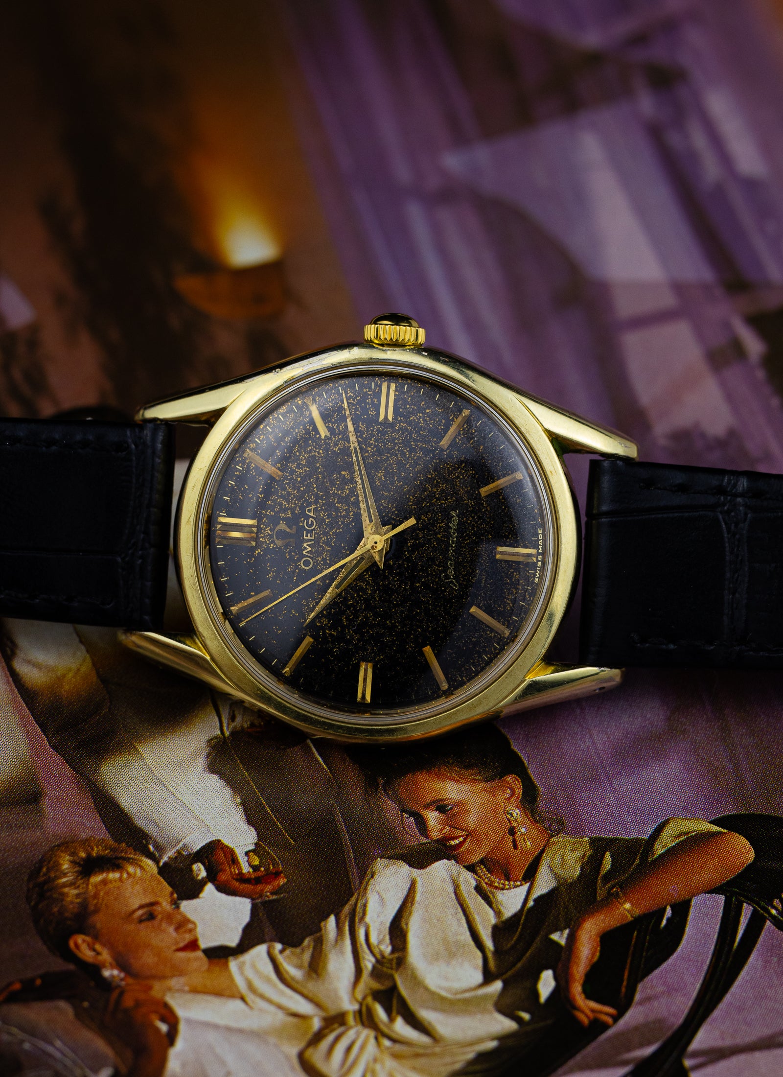 1958 Omega Seamaster Black Stardust 2936-1 SC cal. 264 Serviced