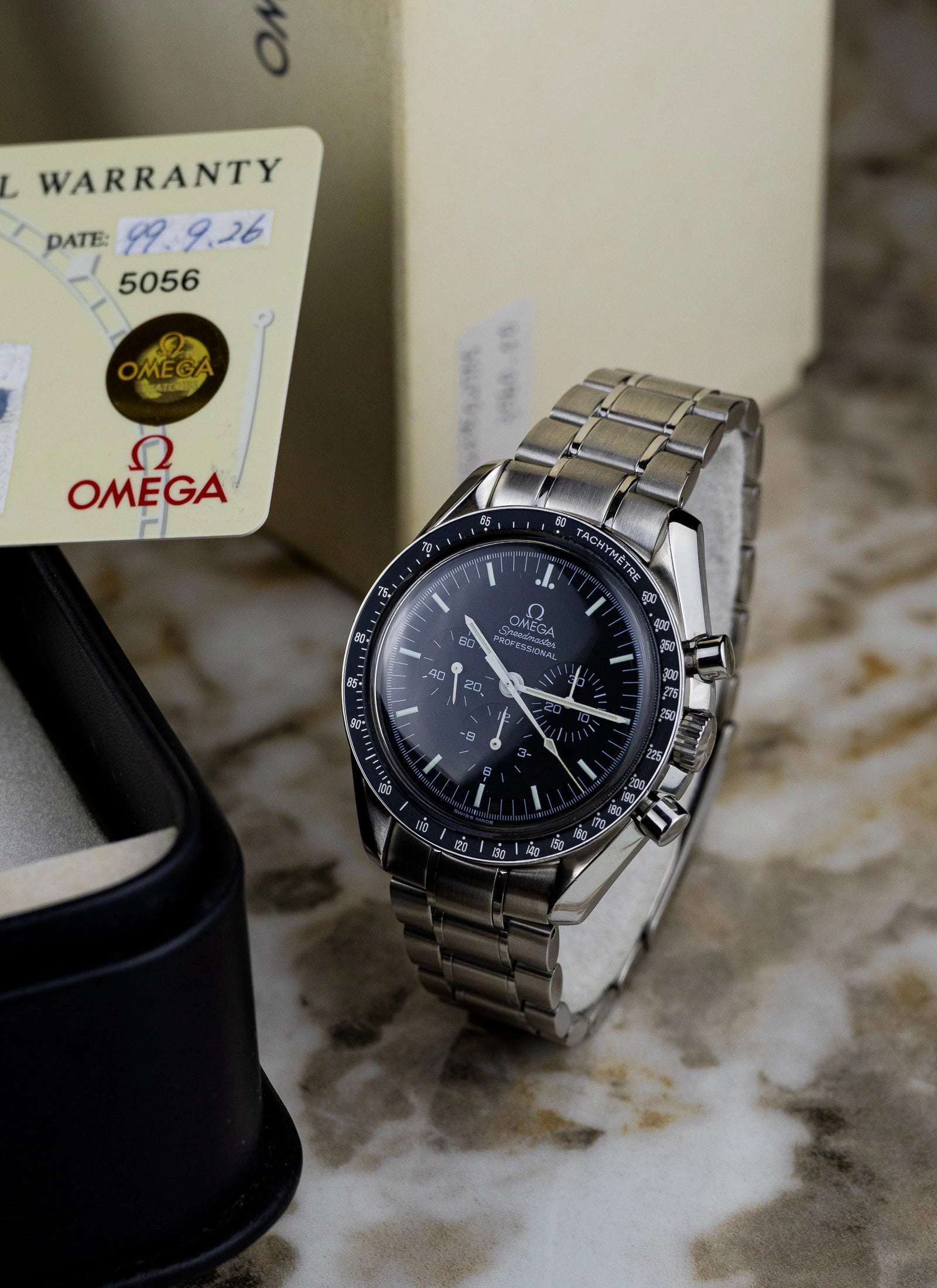 1999 Omega Speedmaster Apollo 11 Moonwatch 3560.50 Full Set