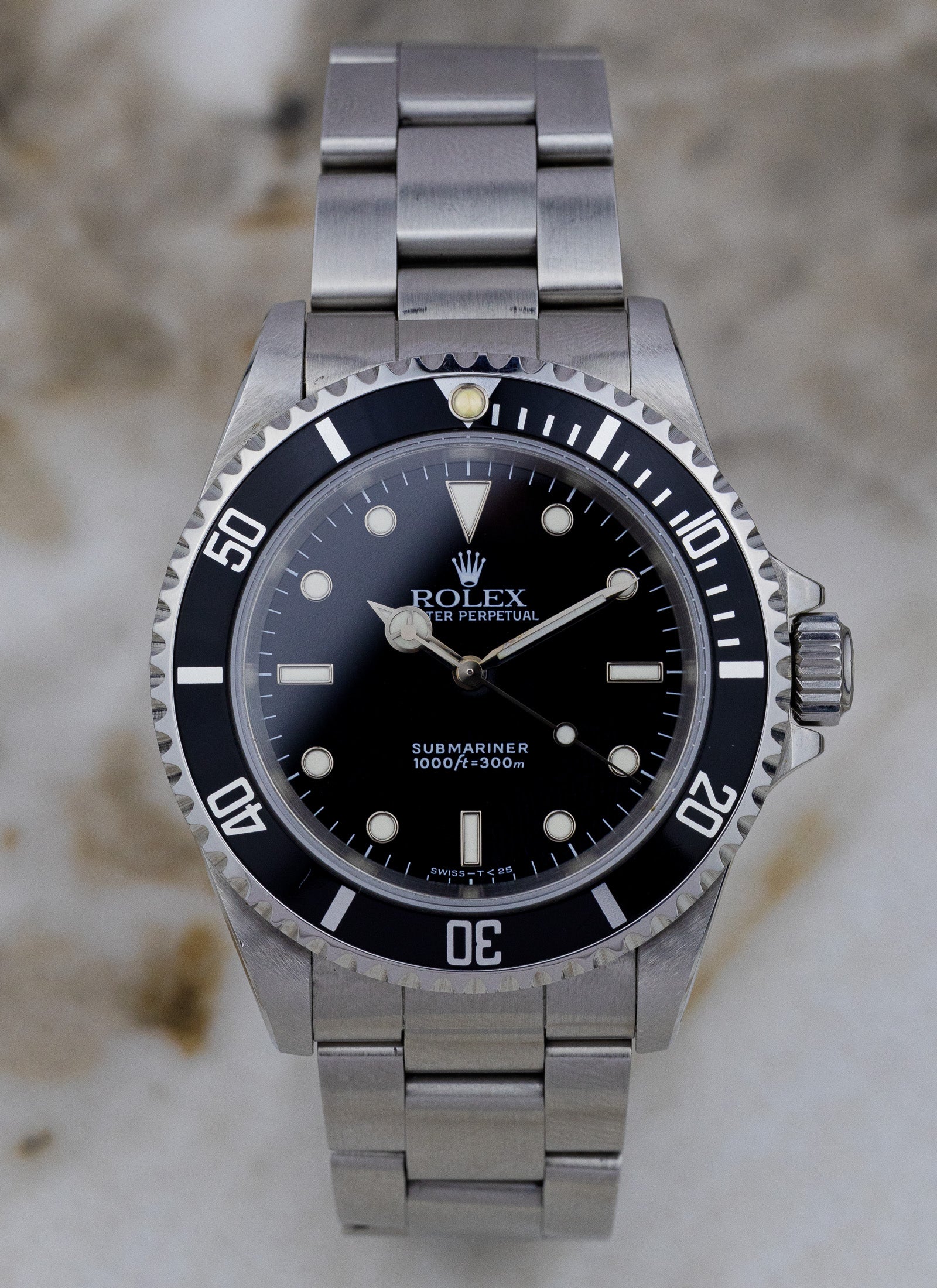 1991 Rolex Submariner No Date Black Dial 14060