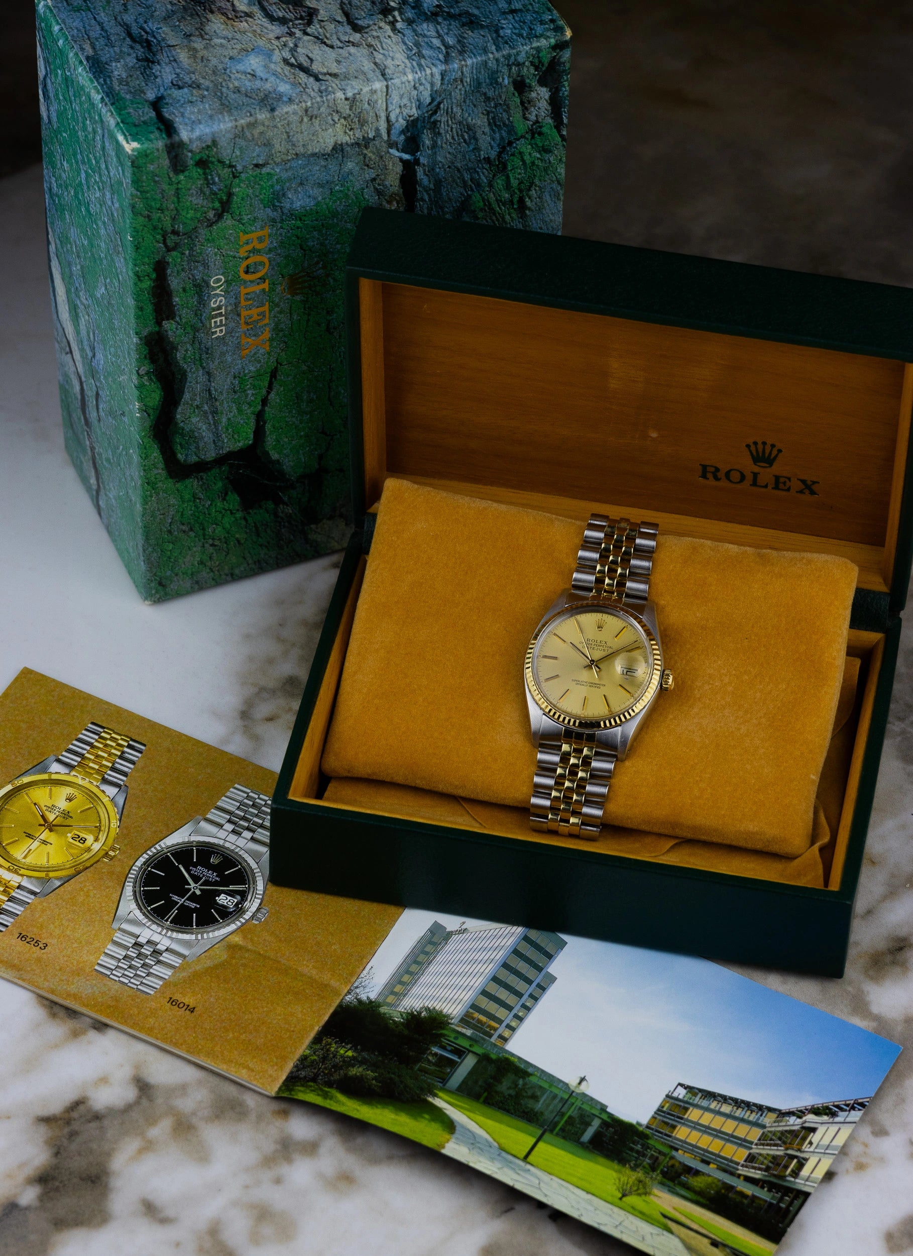 1977 Rolex Datejust Champagne 16013 Box