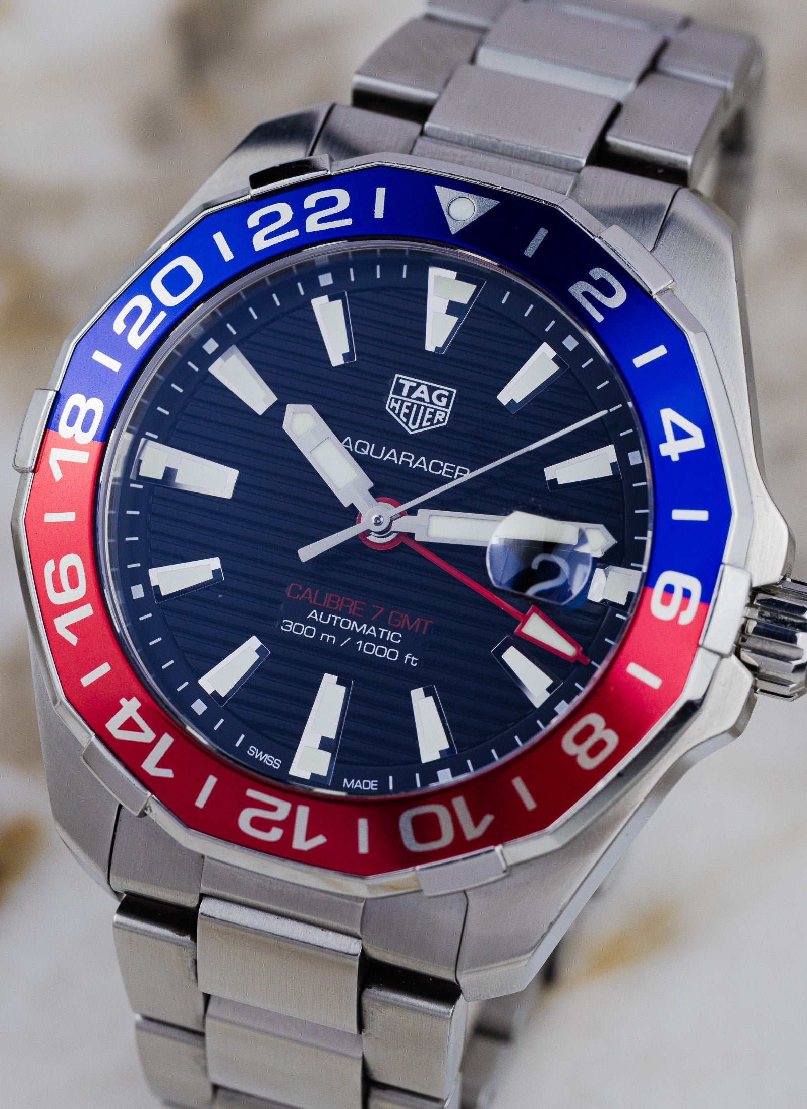 2018 Tag Heuer Aquaracer GMT 300M WAY201F.BA0927