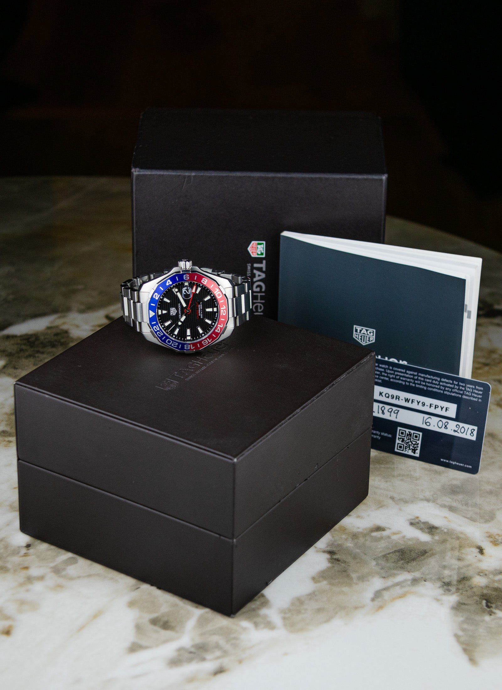 2018 Tag Heuer Aquaracer GMT 300M WAY201F.BA0927