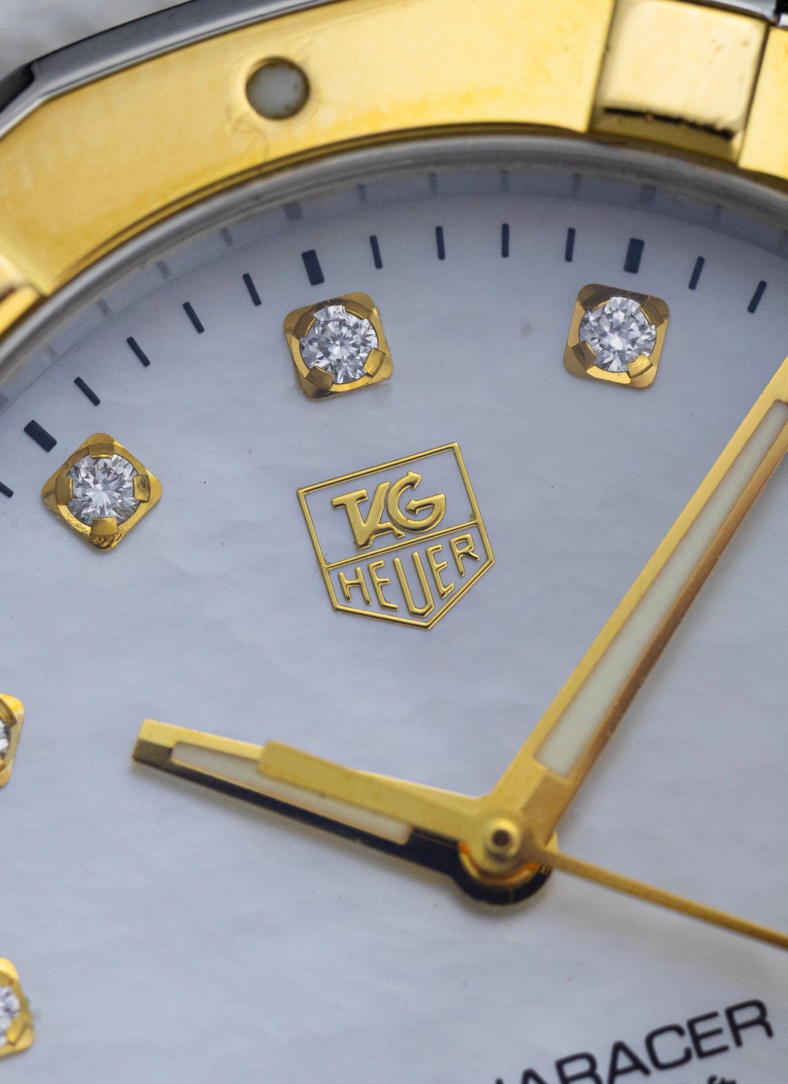 2000s Lady Tag Heuer Aquaracer MOP Diamonds Dial WAY1351 Travel Box